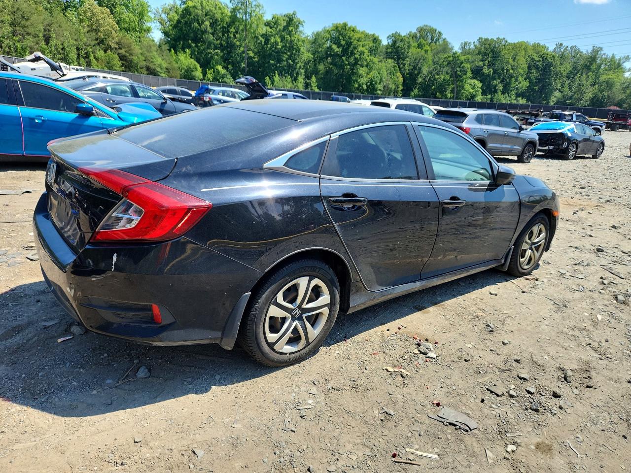 2016 Honda Civic Lx Black vin: 2HGFC2F59GH512332
