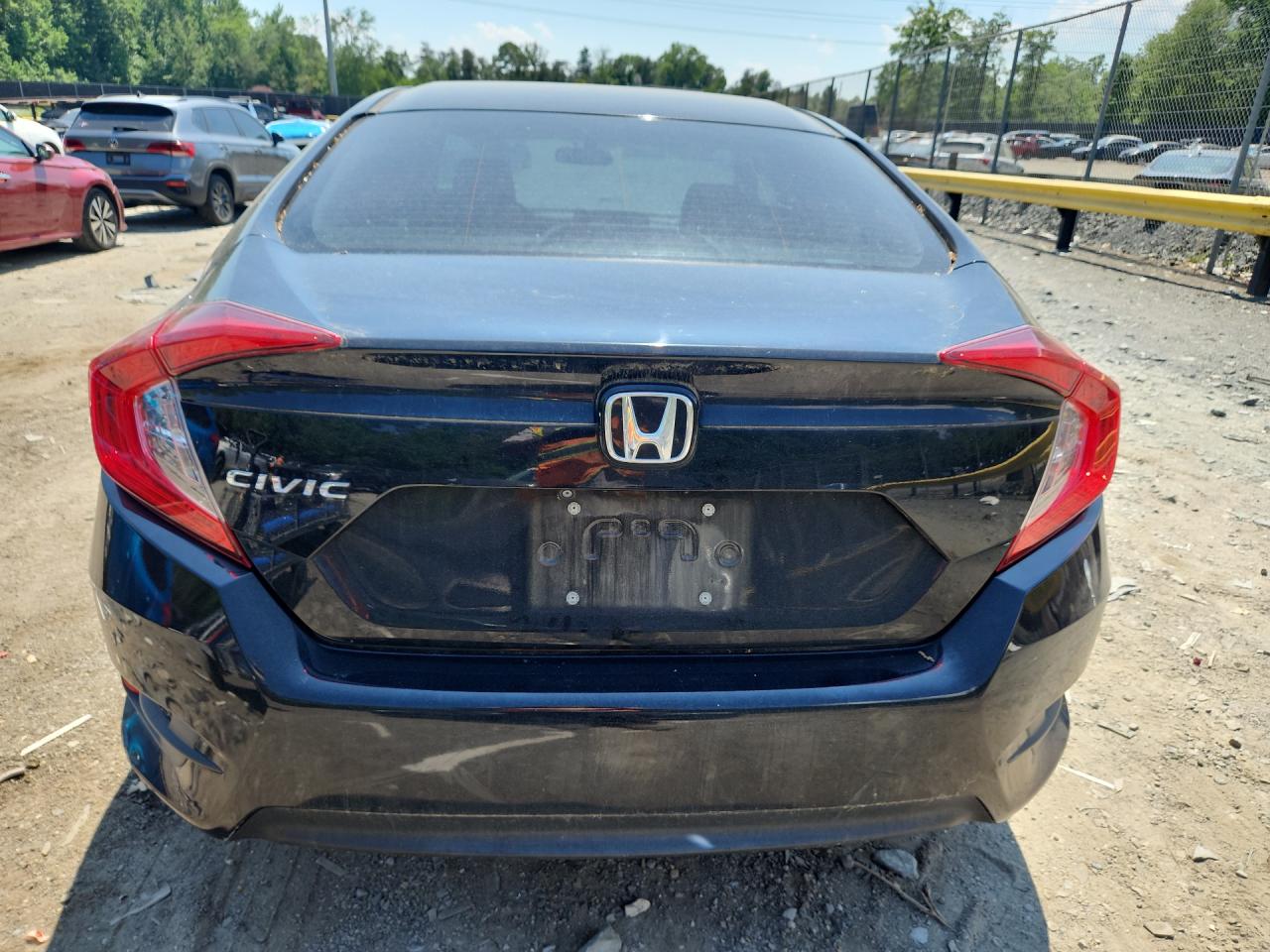 2016 Honda Civic Lx Black vin: 2HGFC2F59GH512332 Damage: Rear Bumper, Heavy Scratch, 1 To 2 Inches