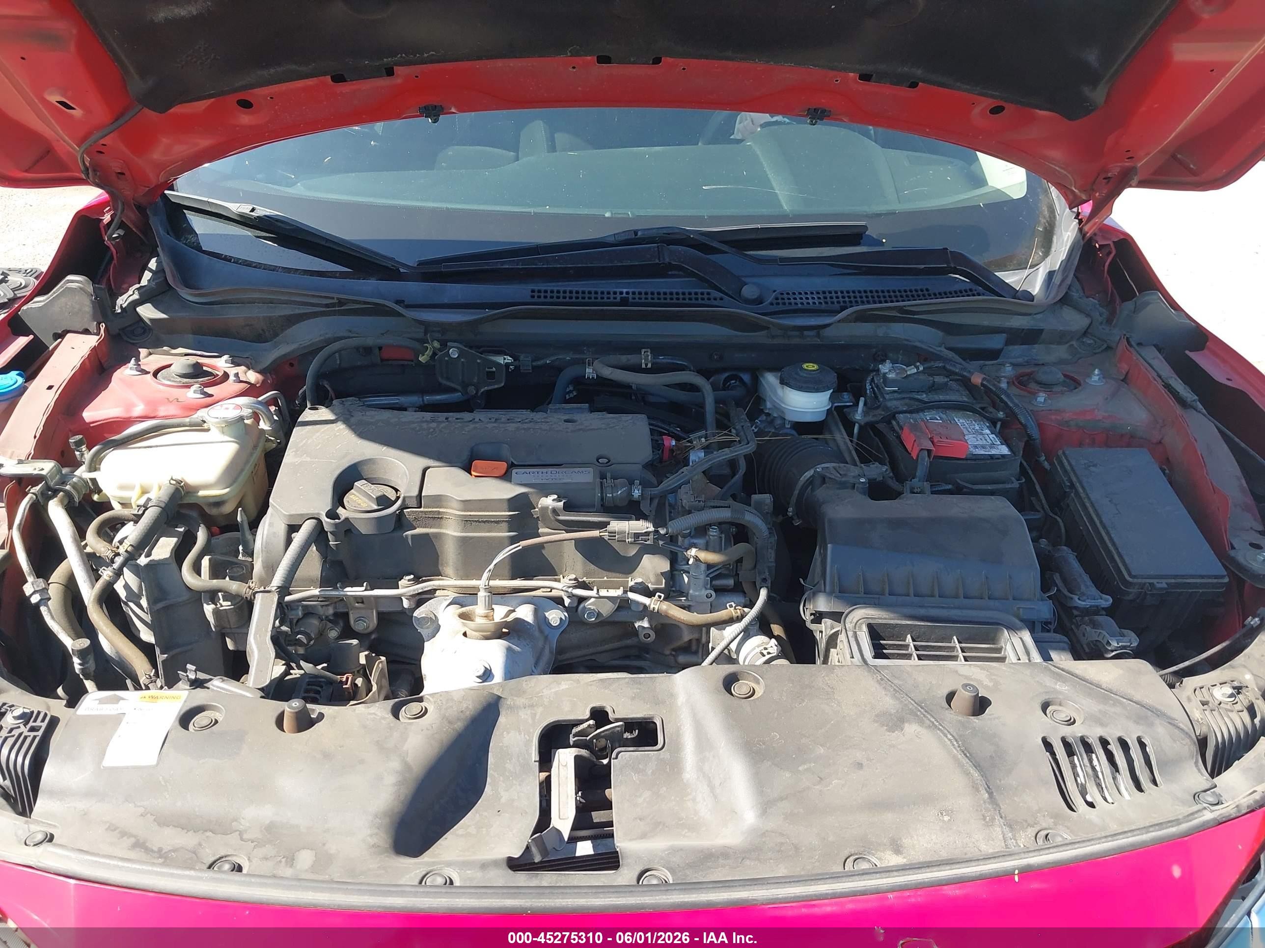 2016 Honda Civic Lx Red vin: 2HGFC2F59GH540776