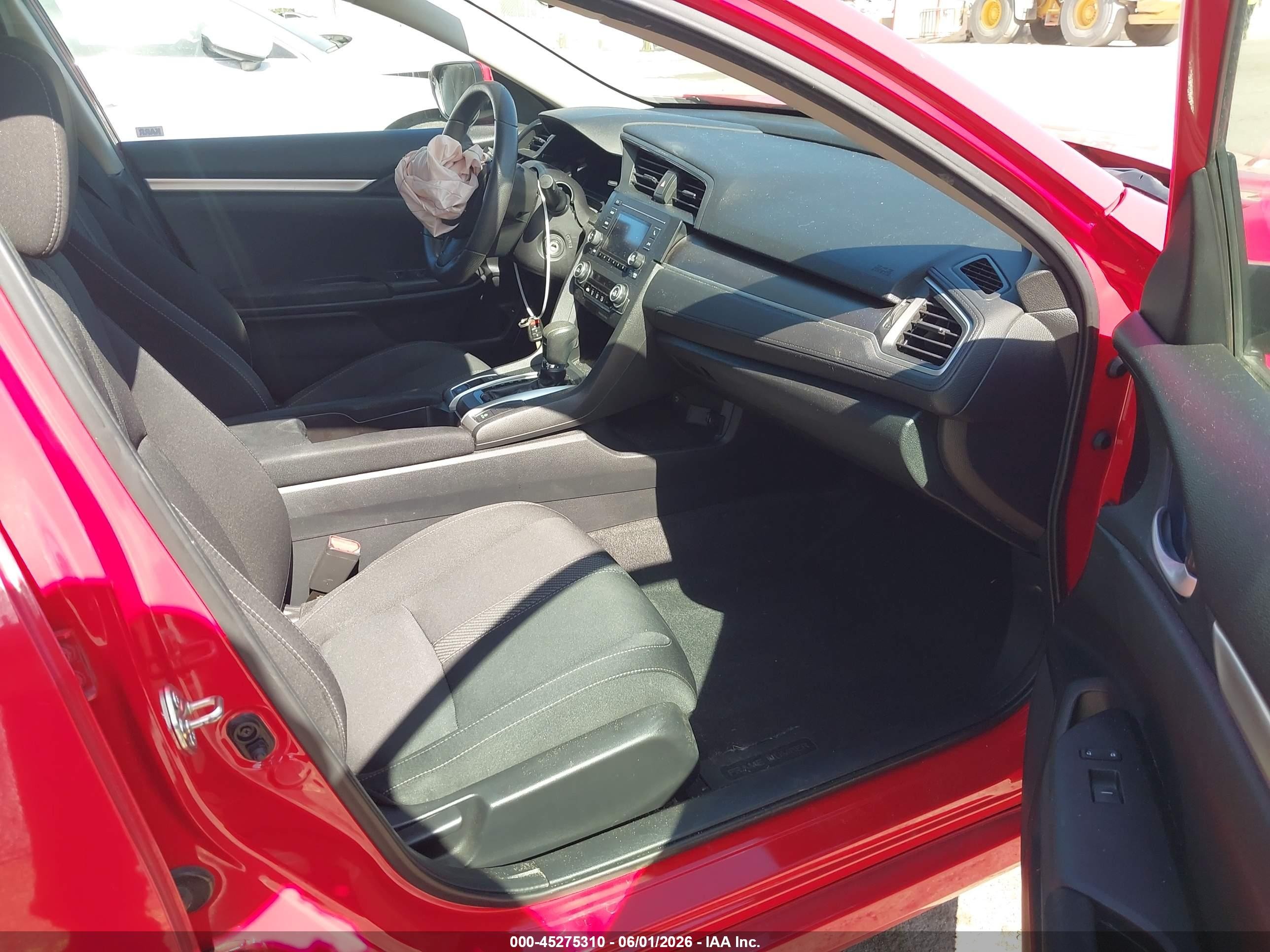 2016 Honda Civic Lx Red vin: 2HGFC2F59GH540776