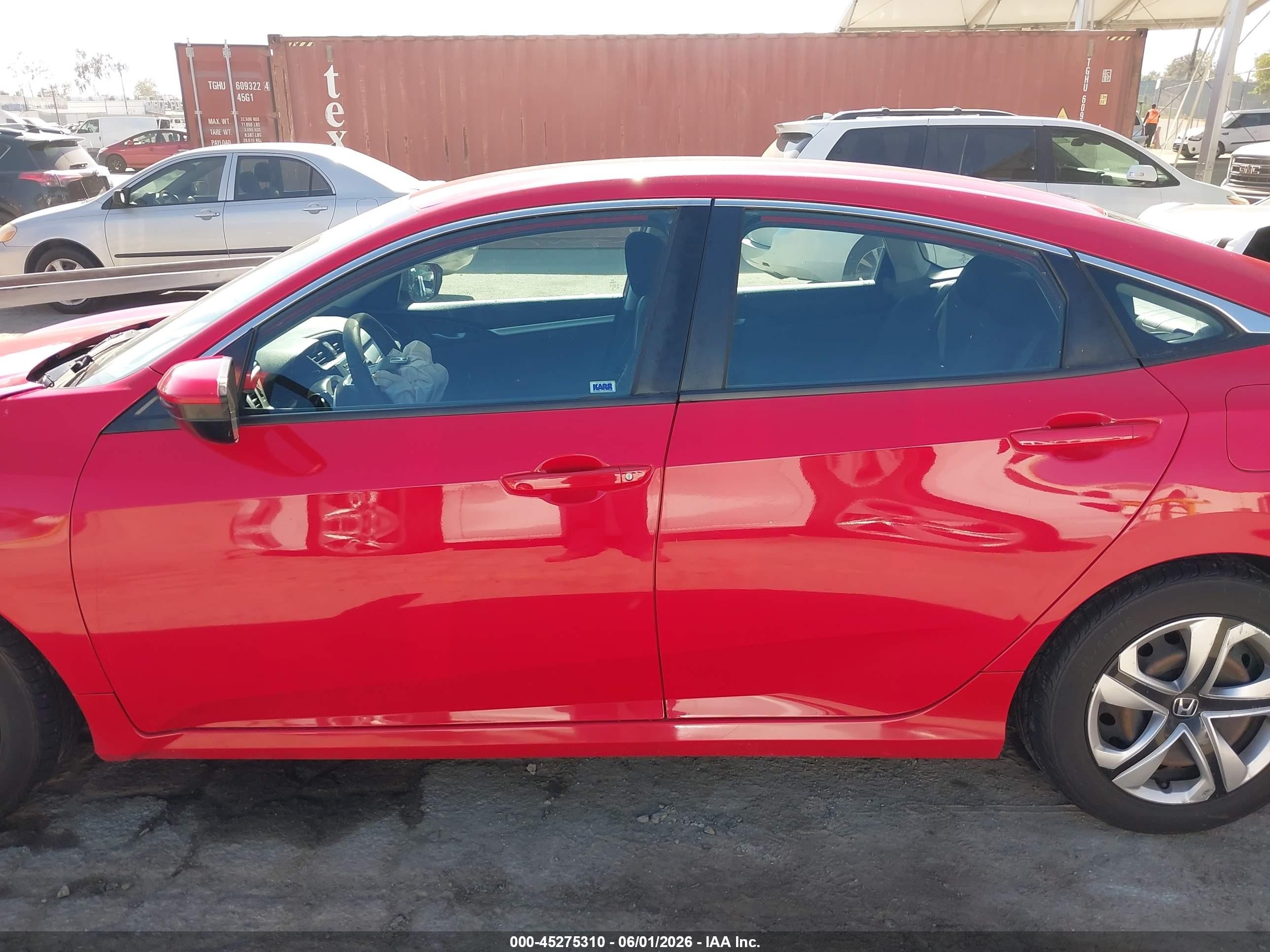 2016 Honda Civic Lx Red vin: 2HGFC2F59GH540776