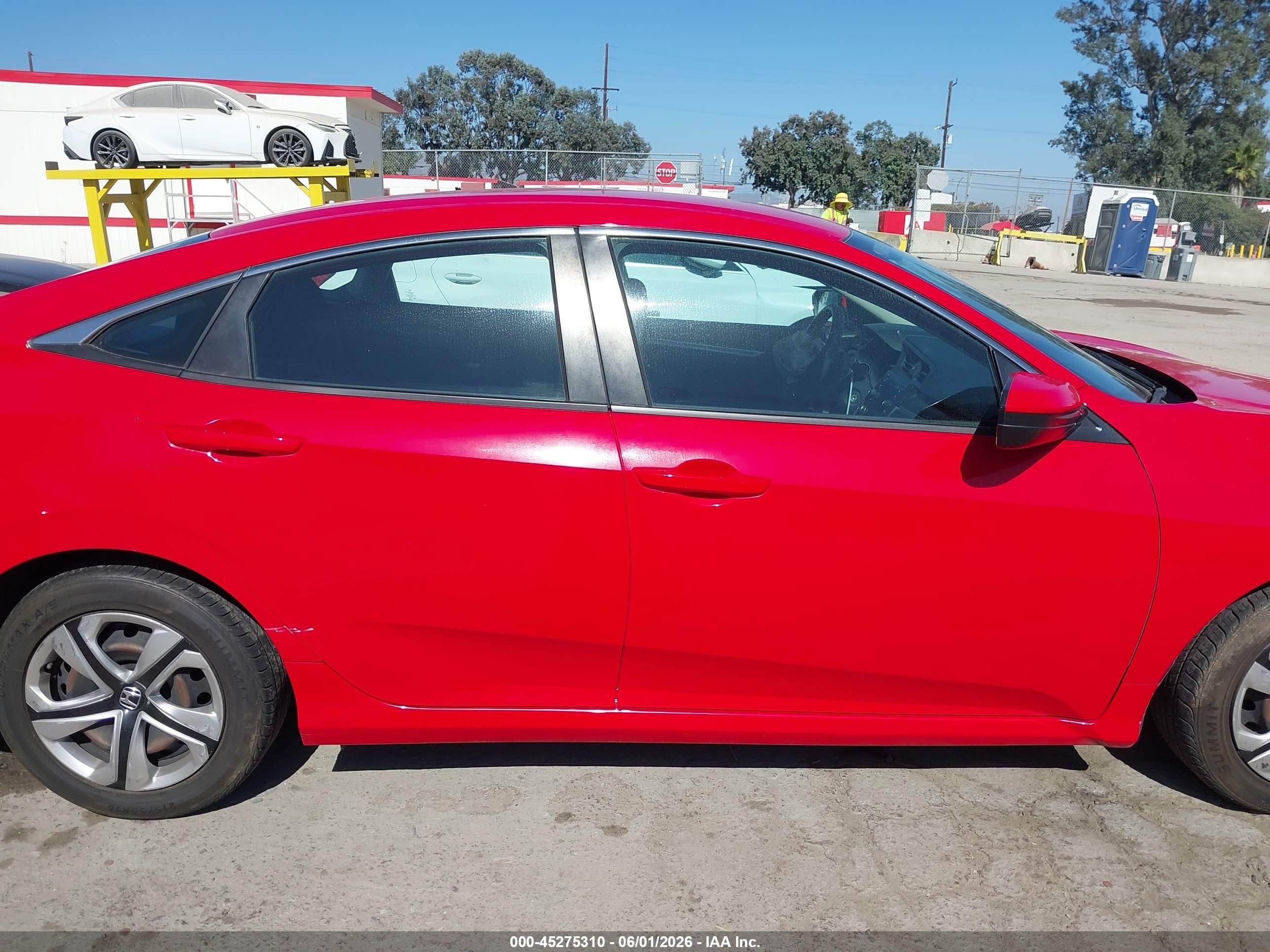 2016 Honda Civic Lx Red vin: 2HGFC2F59GH540776