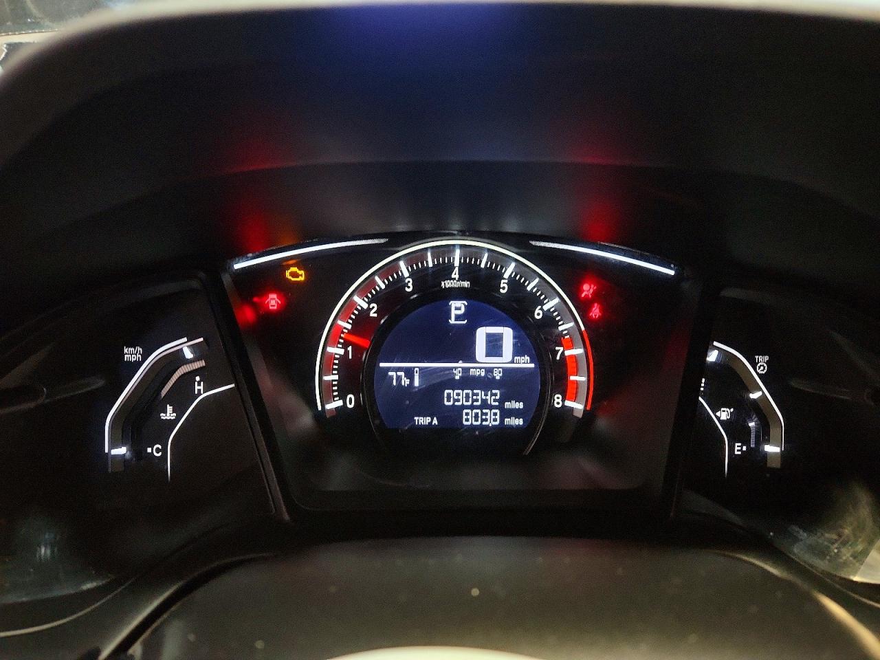 2016 Honda Civic Lx Black vin: 2HGFC2F59GH543385