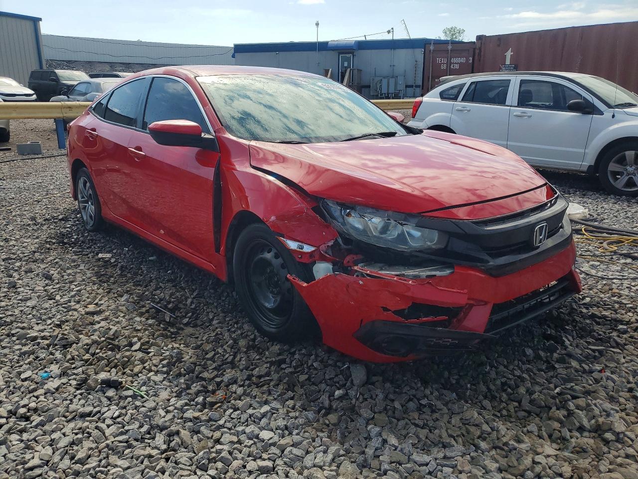 2017 Honda Civic Lx Red vin: 2HGFC2F59HH518813