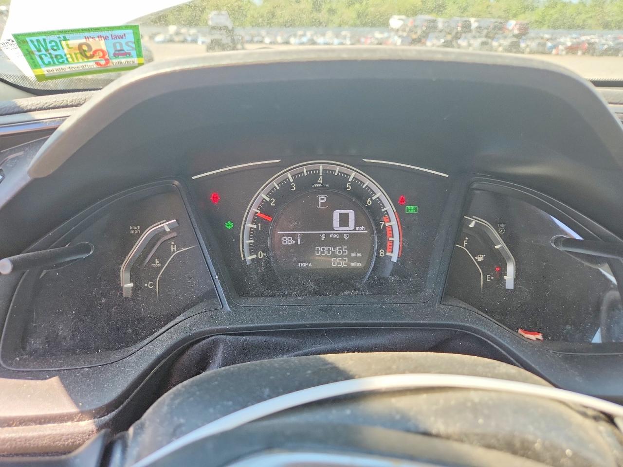 2017 Honda Civic Lx White vin: 2HGFC2F59HH565128