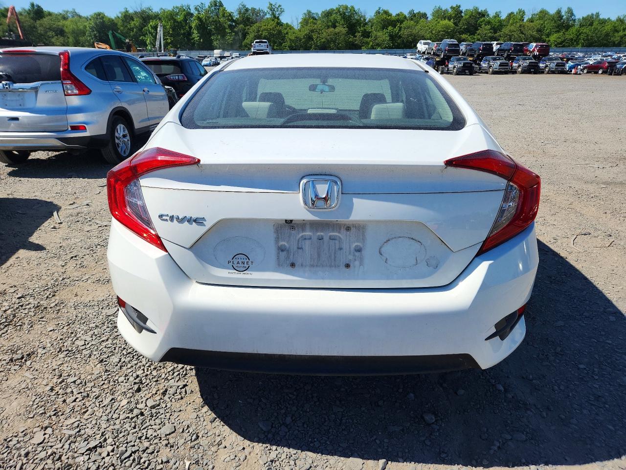 2017 Honda Civic Lx White vin: 2HGFC2F59HH565128