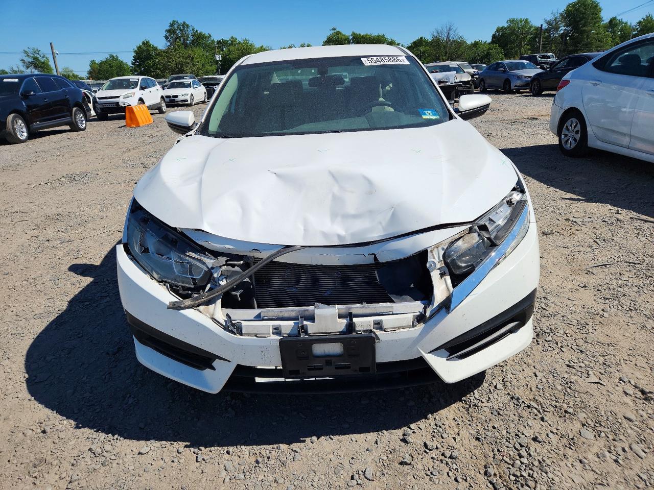 2017 Honda Civic Lx White vin: 2HGFC2F59HH565128