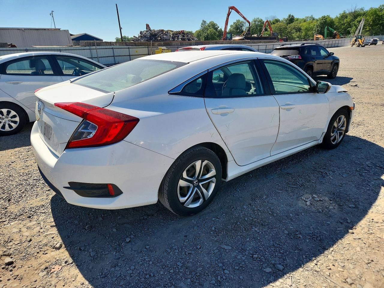 2017 Honda Civic Lx White vin: 2HGFC2F59HH565128