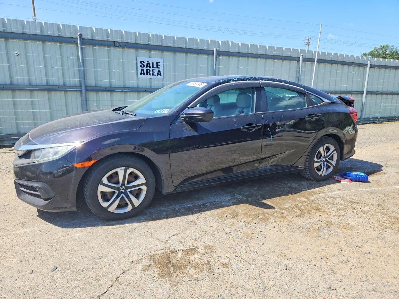 2017 Honda Civic Lx Black vin: 2HGFC2F59HH570202