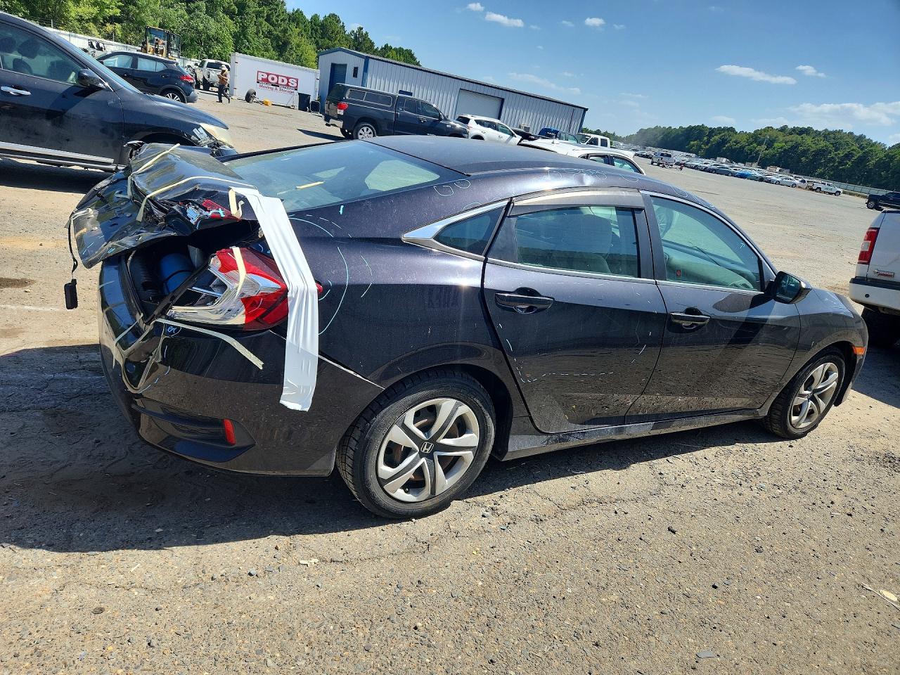 2017 Honda Civic Lx Black vin: 2HGFC2F59HH570202