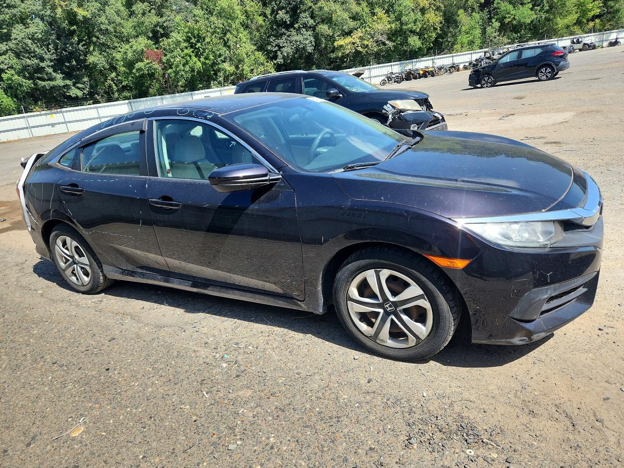 2017 Honda Civic Lx Black vin: 2HGFC2F59HH570202