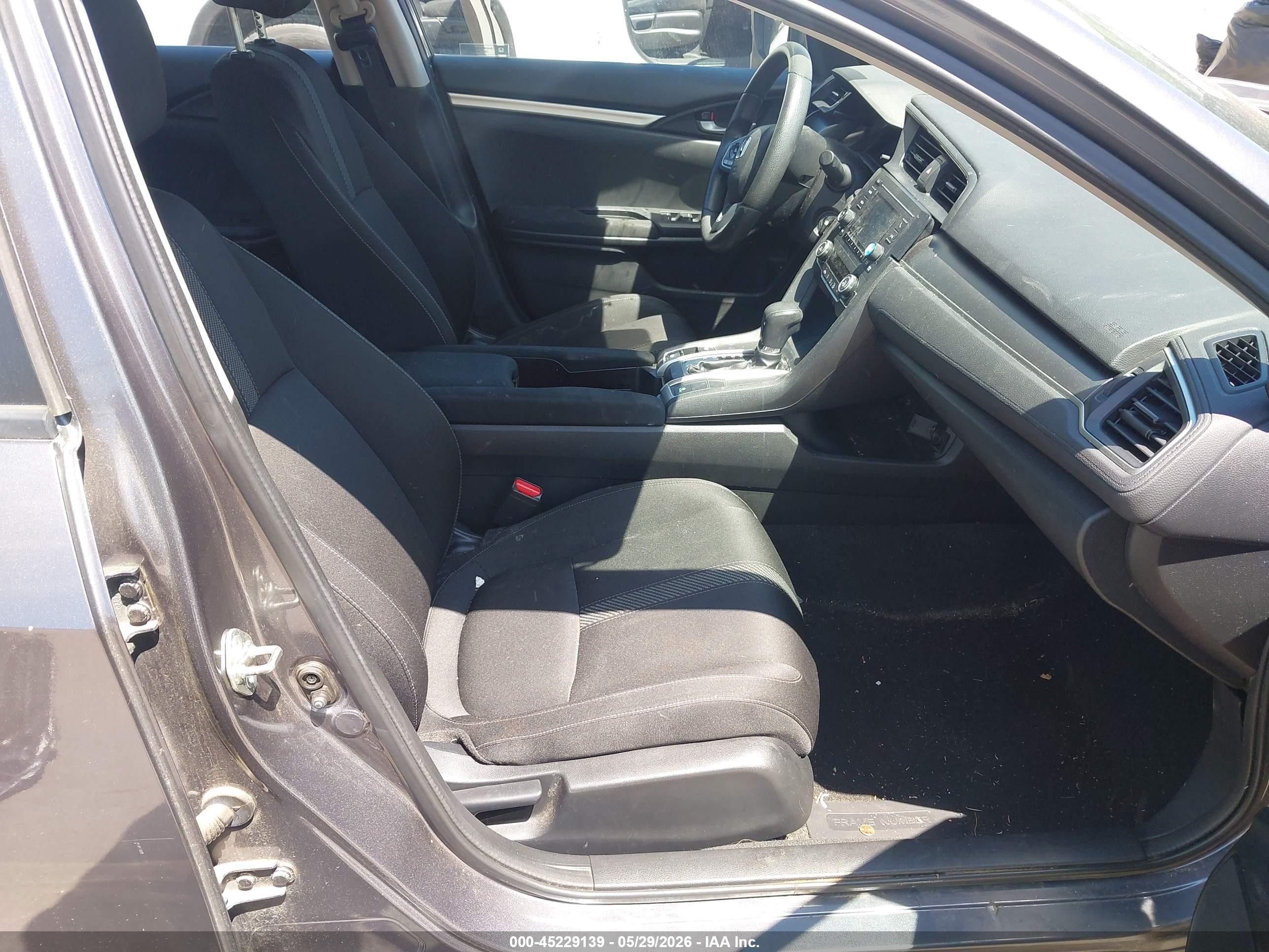 2018 Honda Civic Lx Gray vin: 2HGFC2F59JH501788