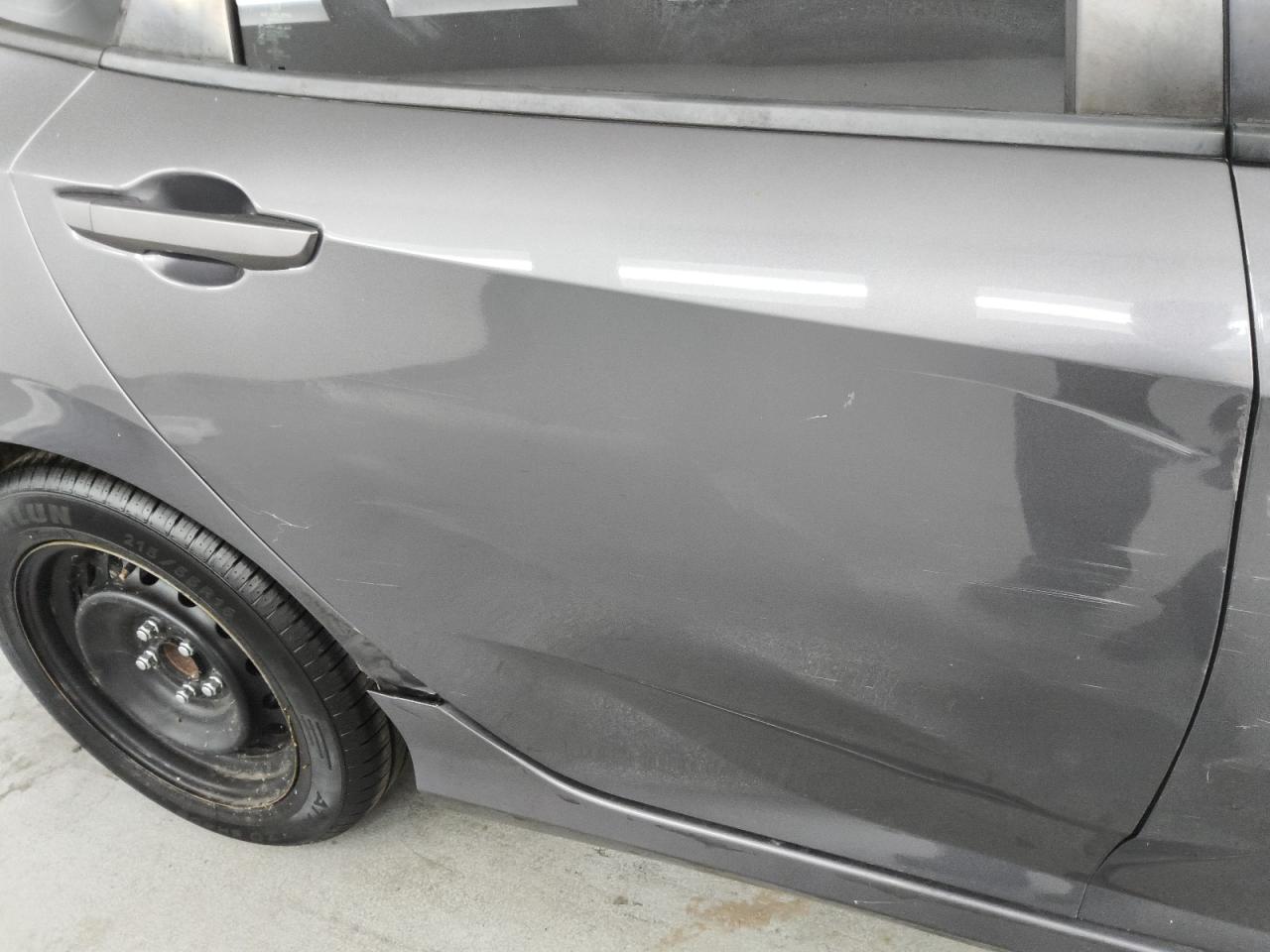 2018 Honda Civic Lx Gray vin: 2HGFC2F59JH587622 Damage: Right Rear Door, Dent(S) W/ Paint Dmg, 2 To 3 Inches