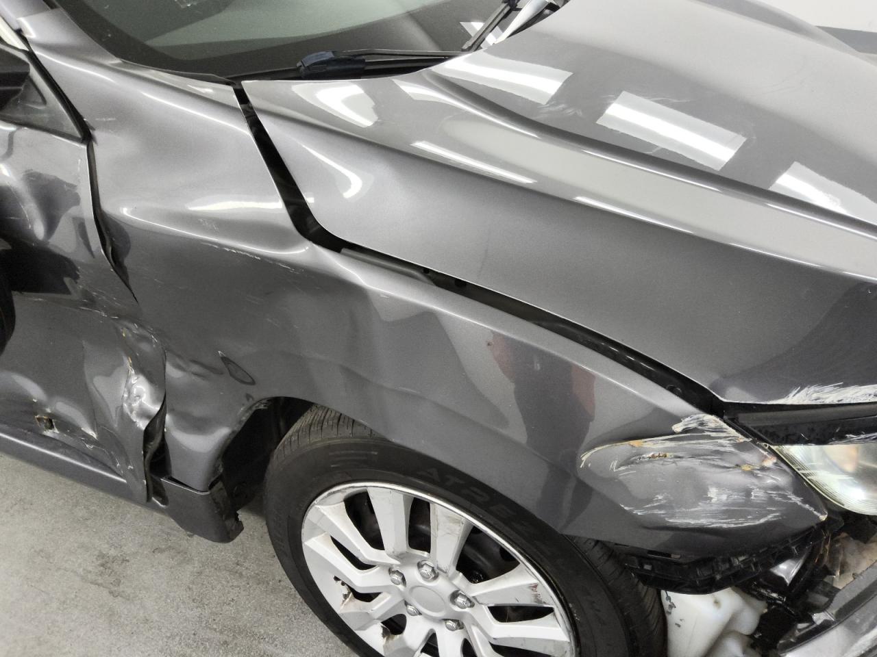 2018 Honda Civic Lx Gray vin: 2HGFC2F59JH587622 Damage: Right Front Fender, Dent(S) W/ Paint Dmg, > 12 Inches