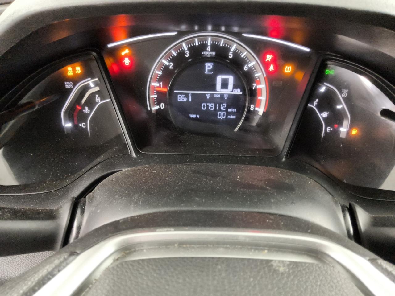 2018 Honda Civic Lx Gray vin: 2HGFC2F59JH587622 Damage: Warning Light - Wrench, On, Unacceptable