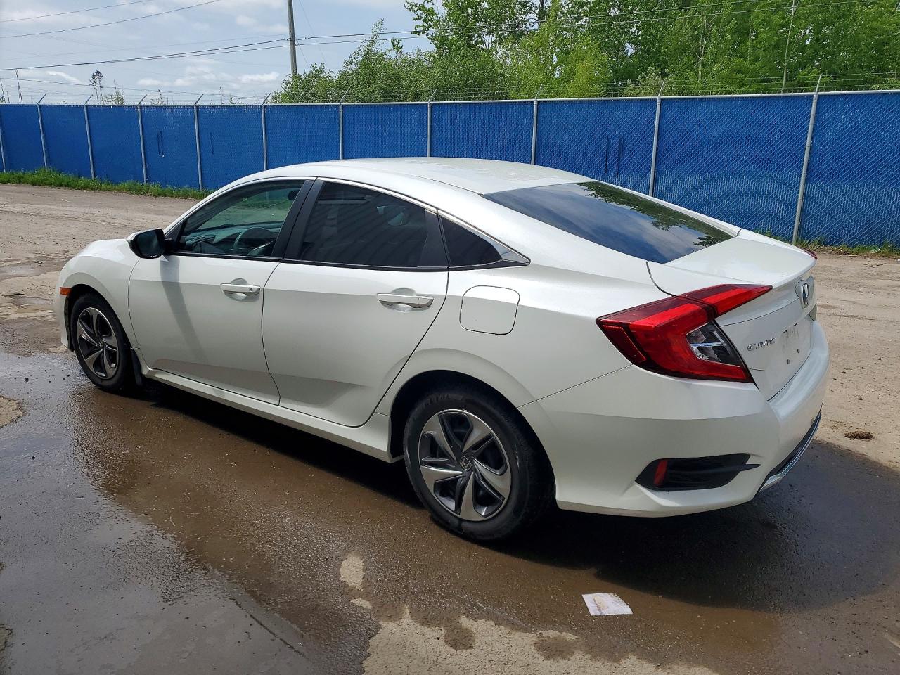 2021 Honda Civic Lx White vin: 2HGFC2F59MH017107