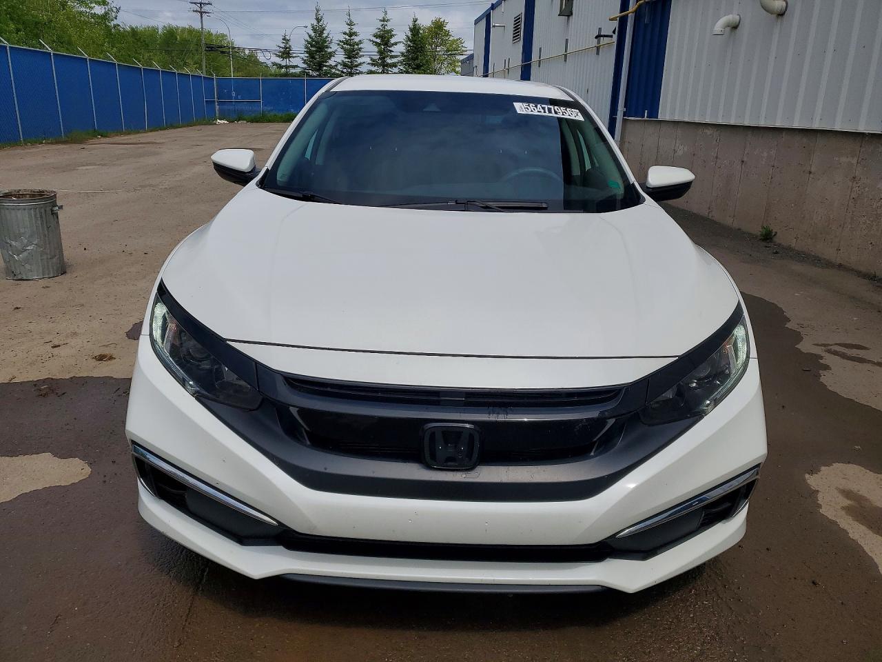 2021 Honda Civic Lx White vin: 2HGFC2F59MH017107