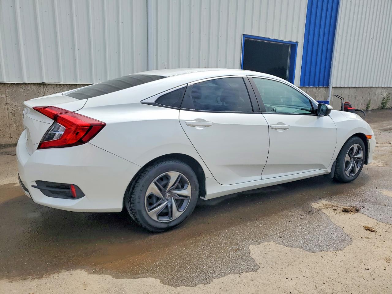 2021 Honda Civic Lx White vin: 2HGFC2F59MH017107