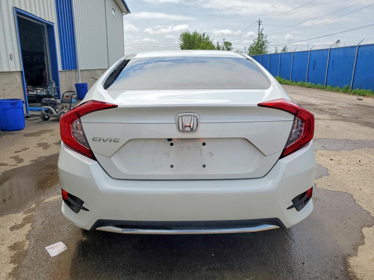 2021 Honda Civic Lx White vin: 2HGFC2F59MH017107
