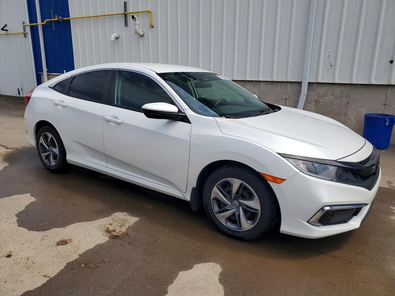2021 Honda Civic Lx White vin: 2HGFC2F59MH017107
