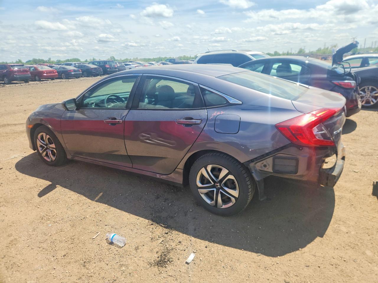 2016 Honda Civic Lx Gray vin: 2HGFC2F5XGH507270