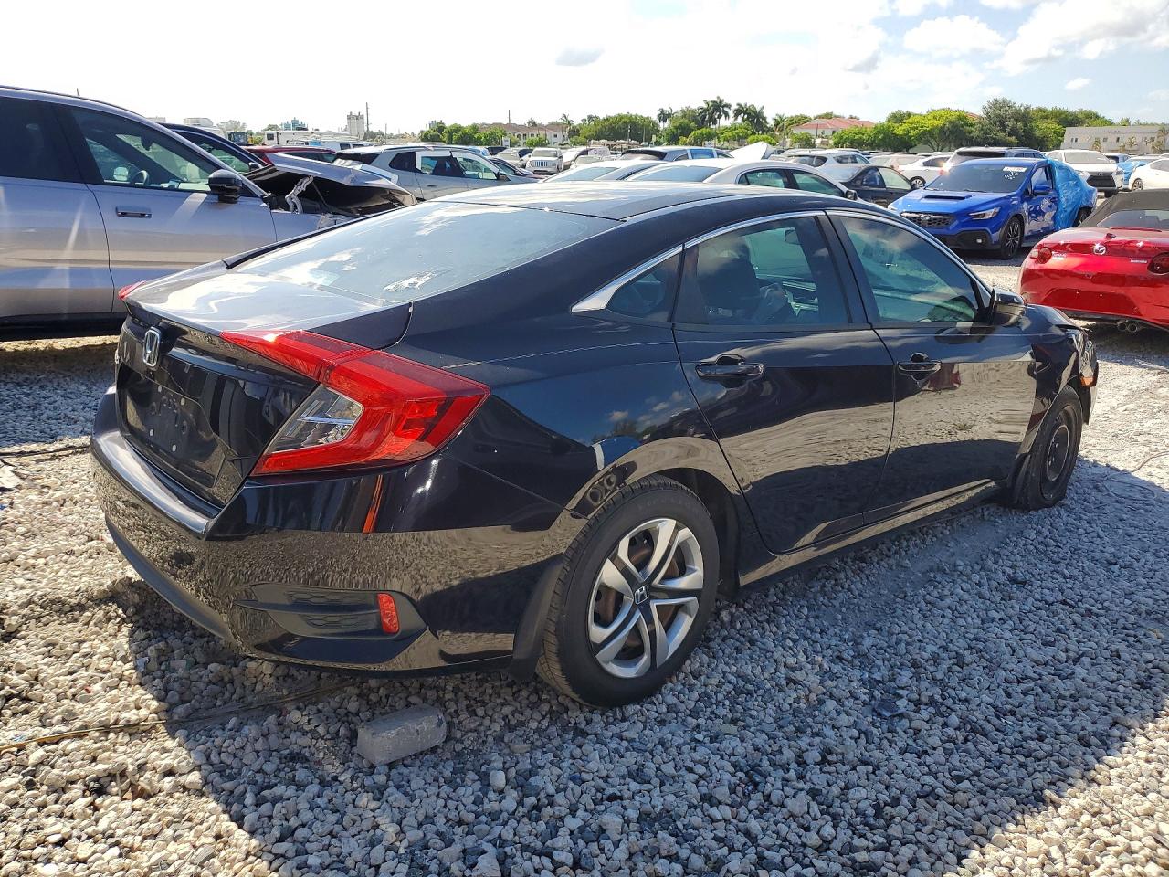 2016 Honda Civic Lx Black vin: 2HGFC2F5XGH553066