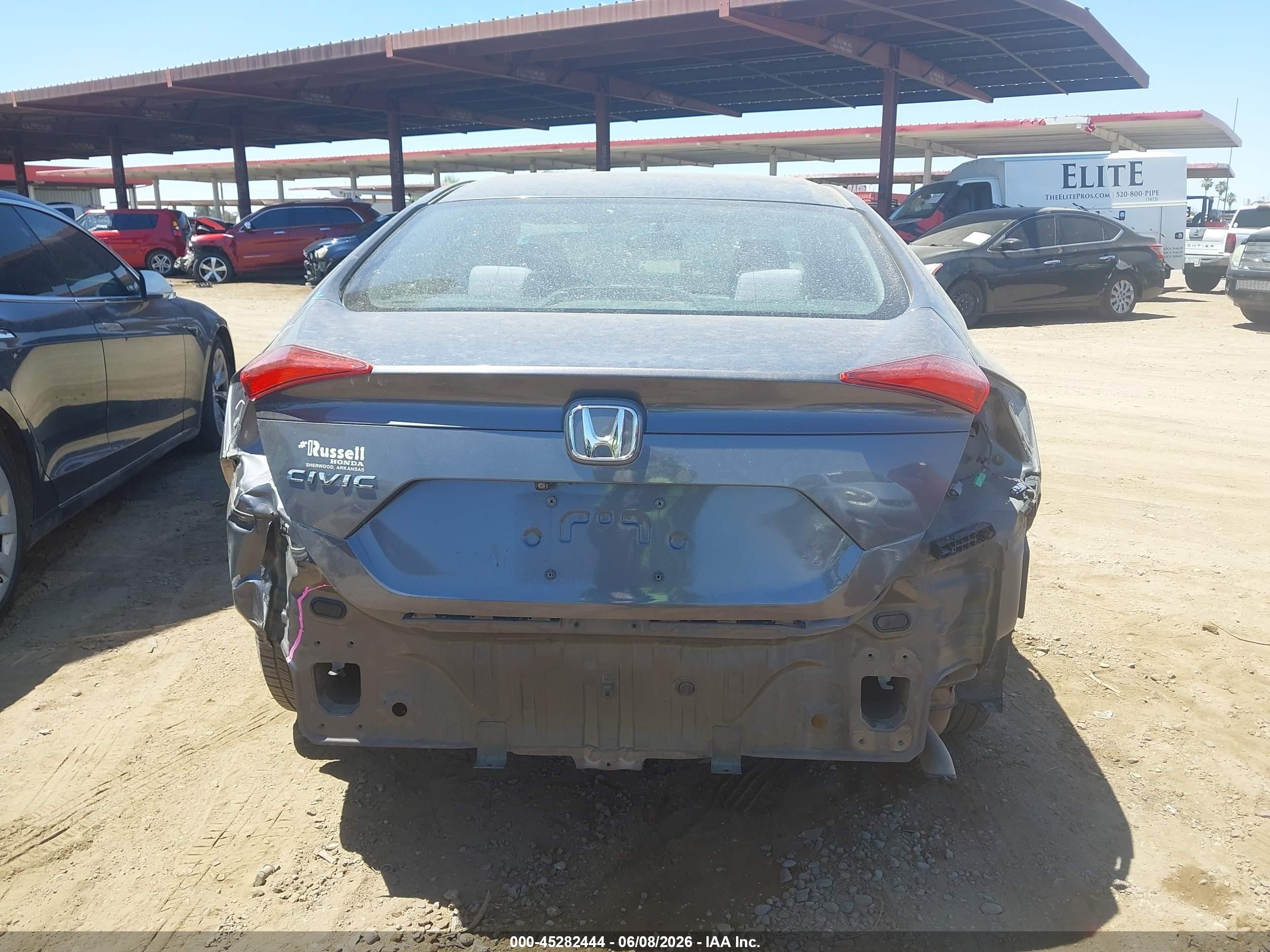 2016 Honda Civic Lx Gray vin: 2HGFC2F5XGH556615
