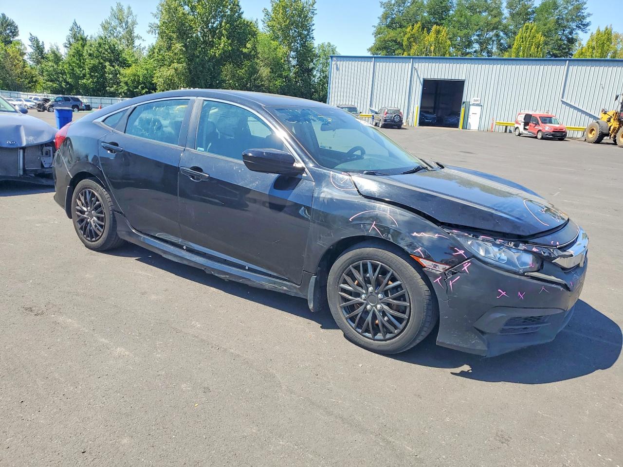 2016 Honda Civic Lx Black vin: 2HGFC2F5XGH568795