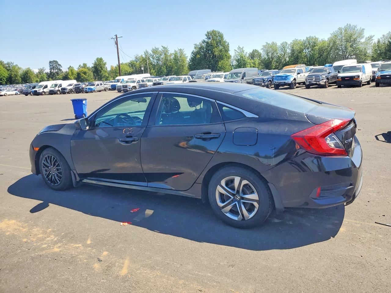 2016 Honda Civic Lx Black vin: 2HGFC2F5XGH568795