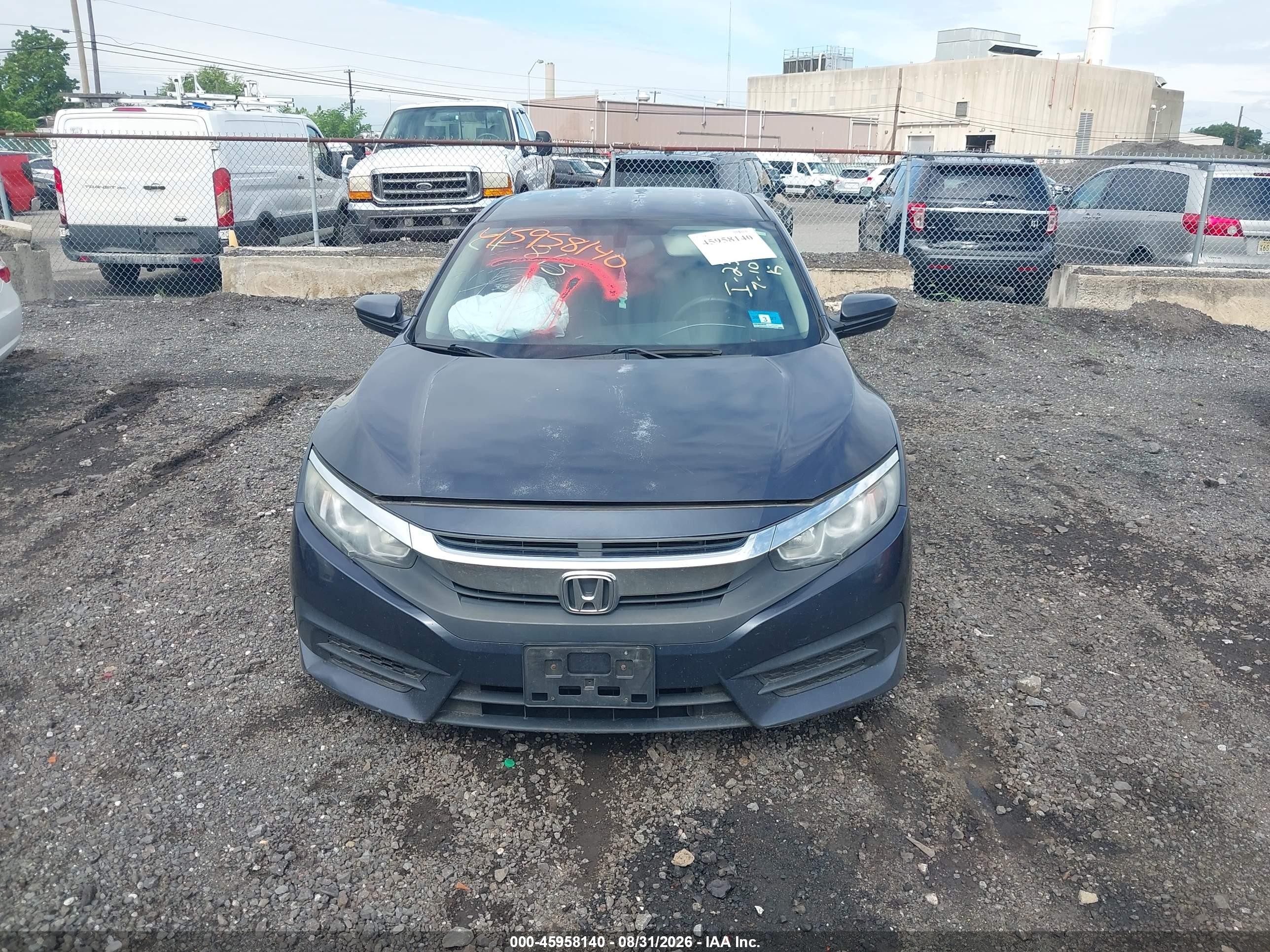2018 Honda Civic Lx Blue vin: 2HGFC2F5XJH539062