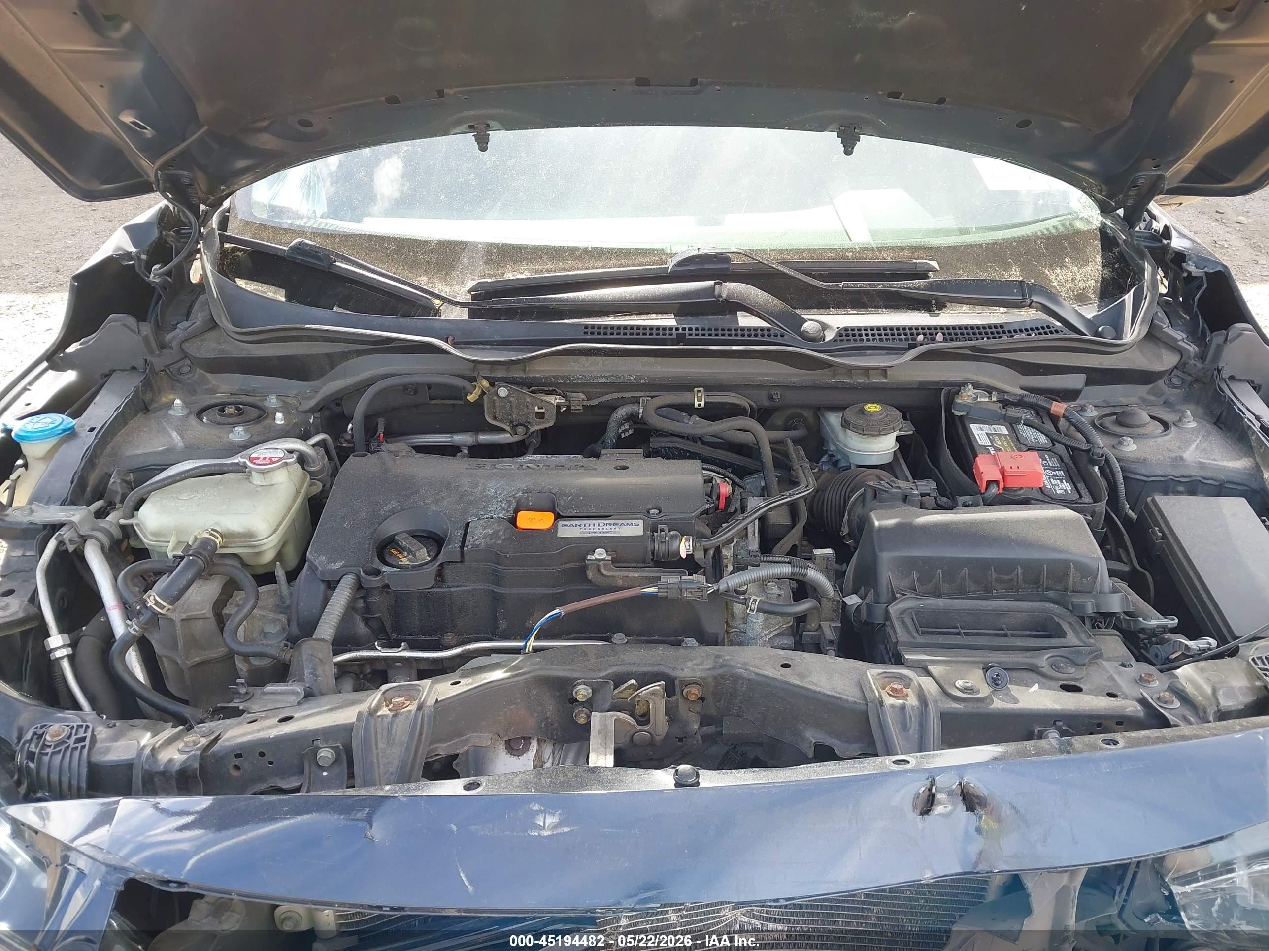 2018 Honda Civic Lx Blue vin: 2HGFC2F5XJH565371