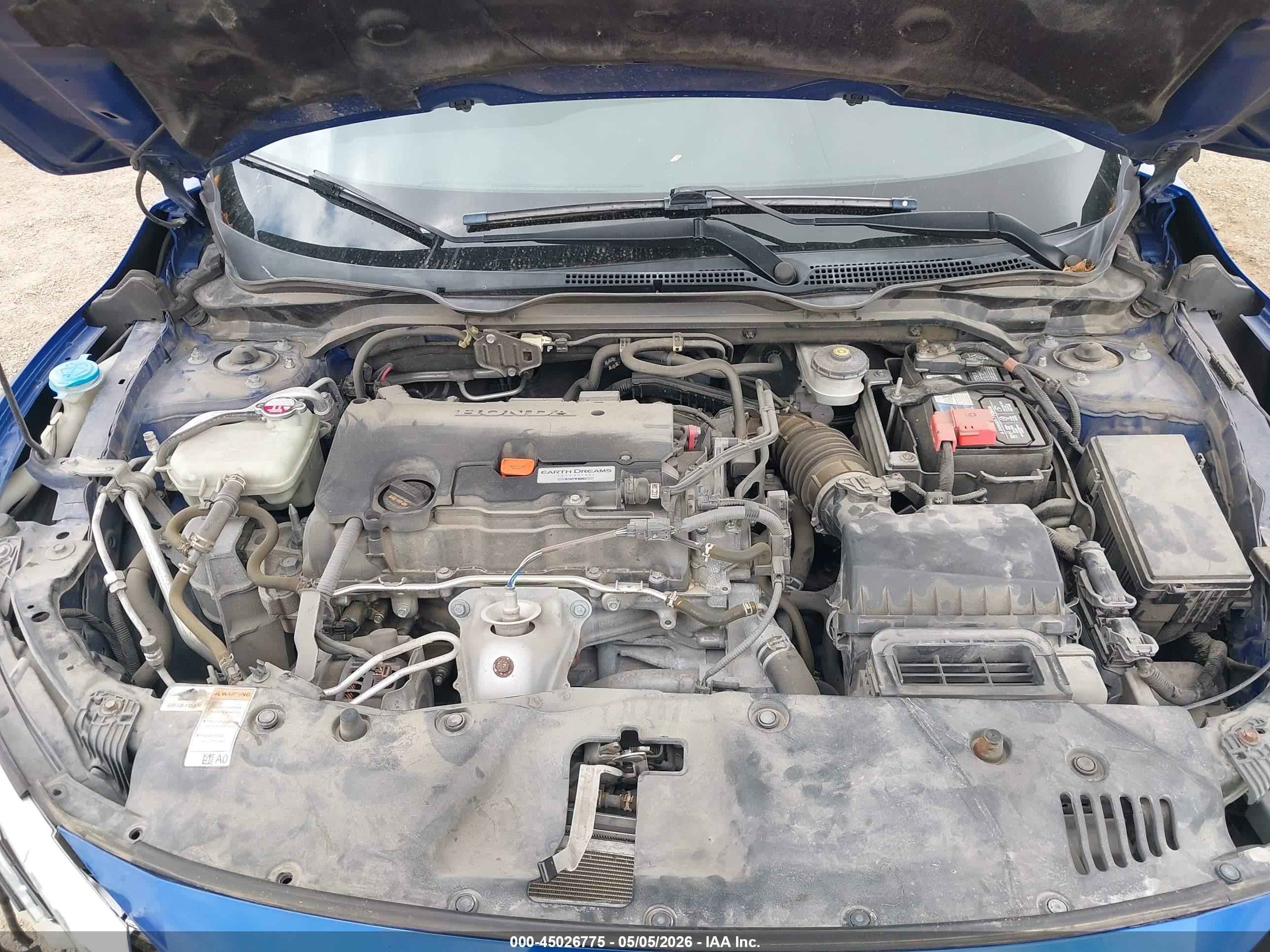 2018 Honda Civic Lx Blue vin: 2HGFC2F5XJH604041