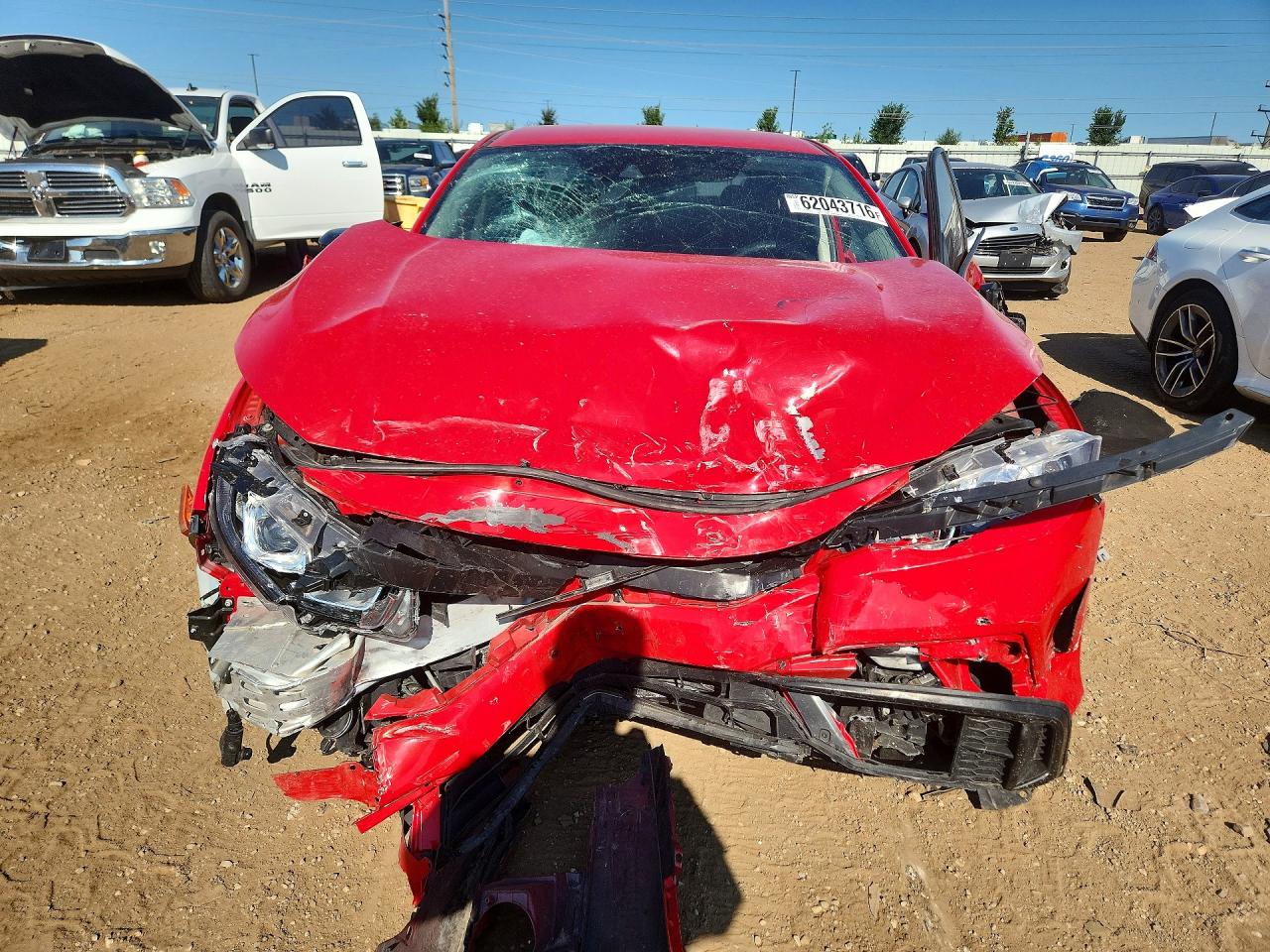 2019 Honda Civic Lx Red vin: 2HGFC2F61KH537047