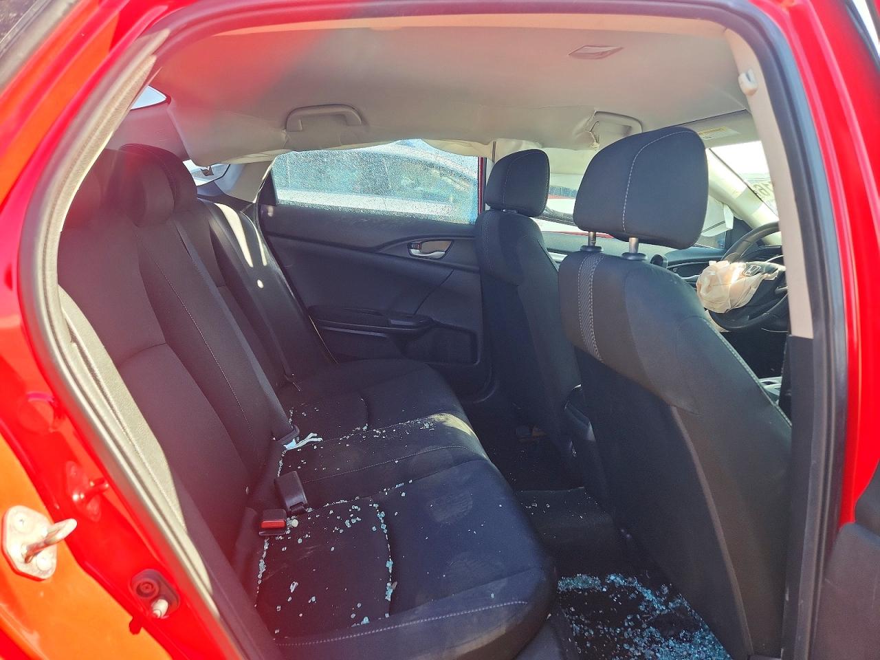 2019 Honda Civic Lx Red vin: 2HGFC2F61KH537047