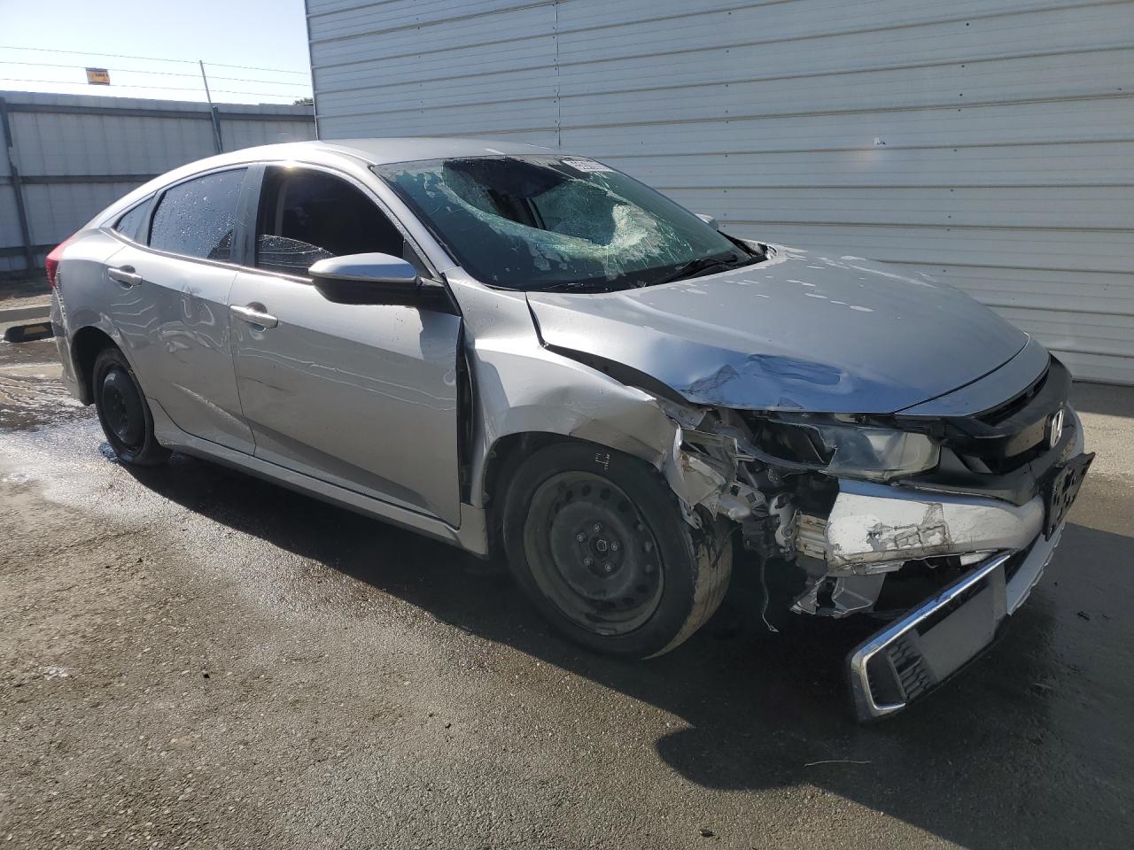2019 Honda Civic Lx Silver vin: 2HGFC2F61KH540367 Damage: Front Bumper Reinforcement, Broken, Replacement Required