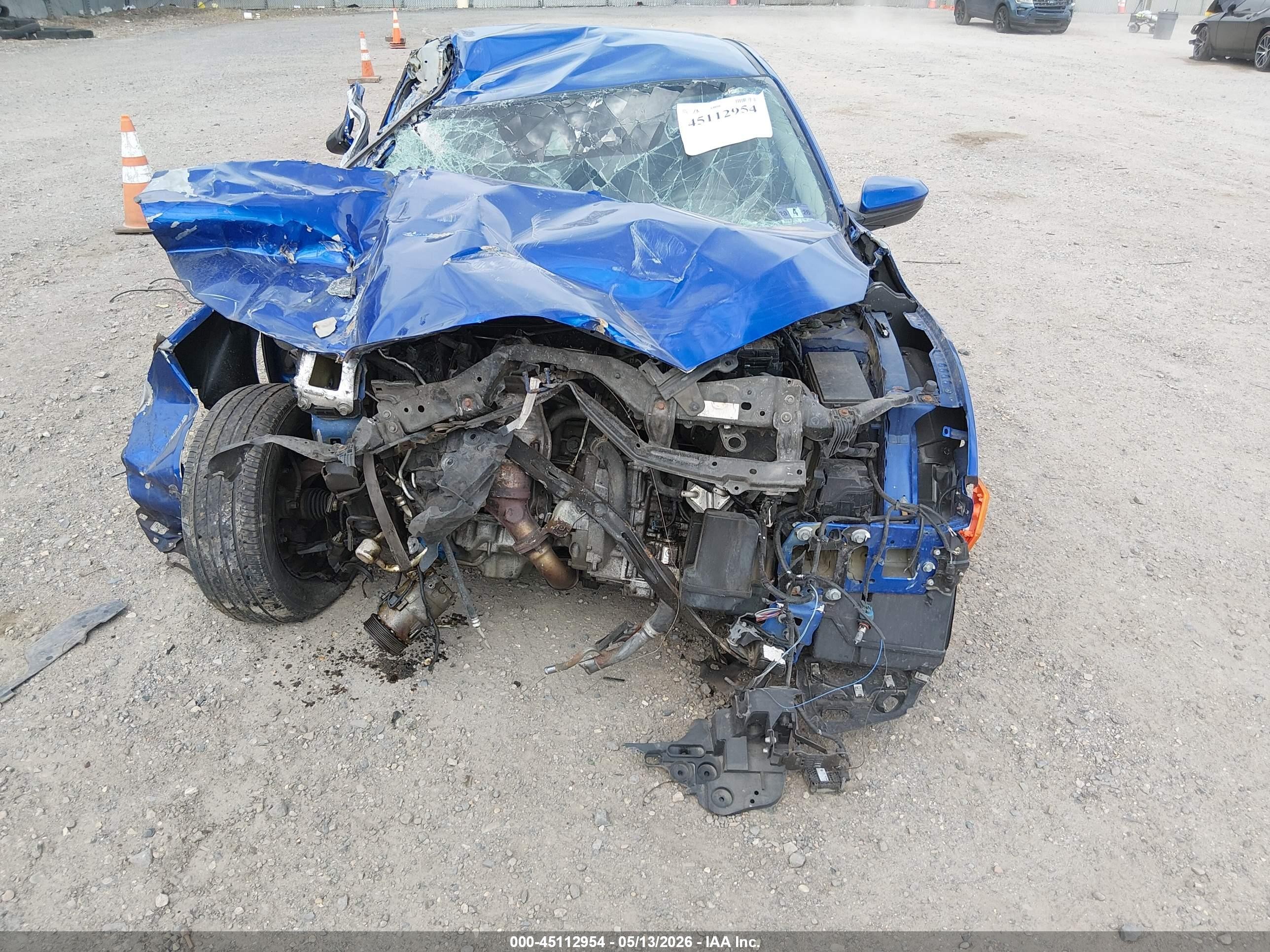 2019 Honda Civic Lx Синий vin: 2HGFC2F61KH549490