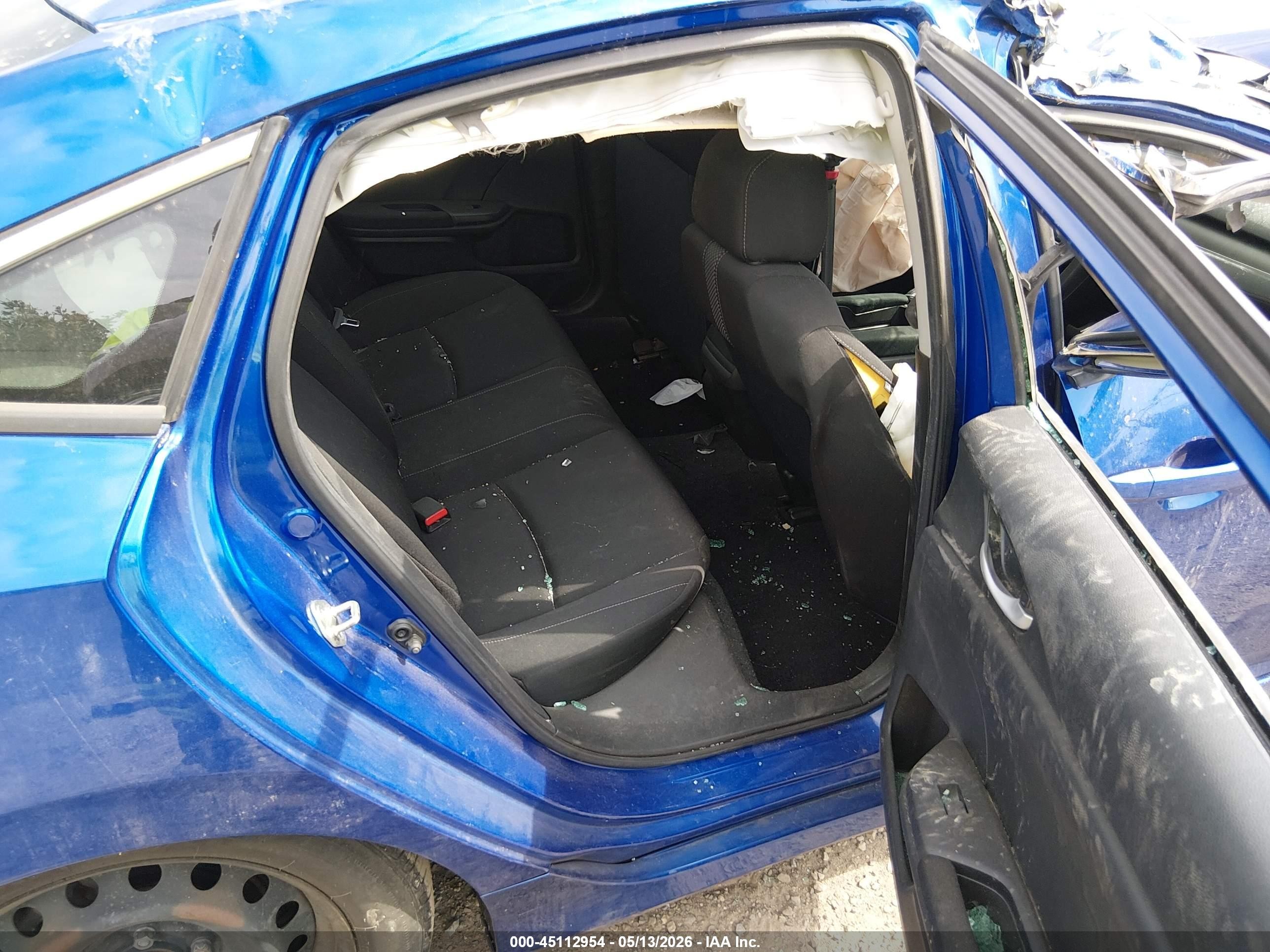 2019 Honda Civic Lx Синий vin: 2HGFC2F61KH549490