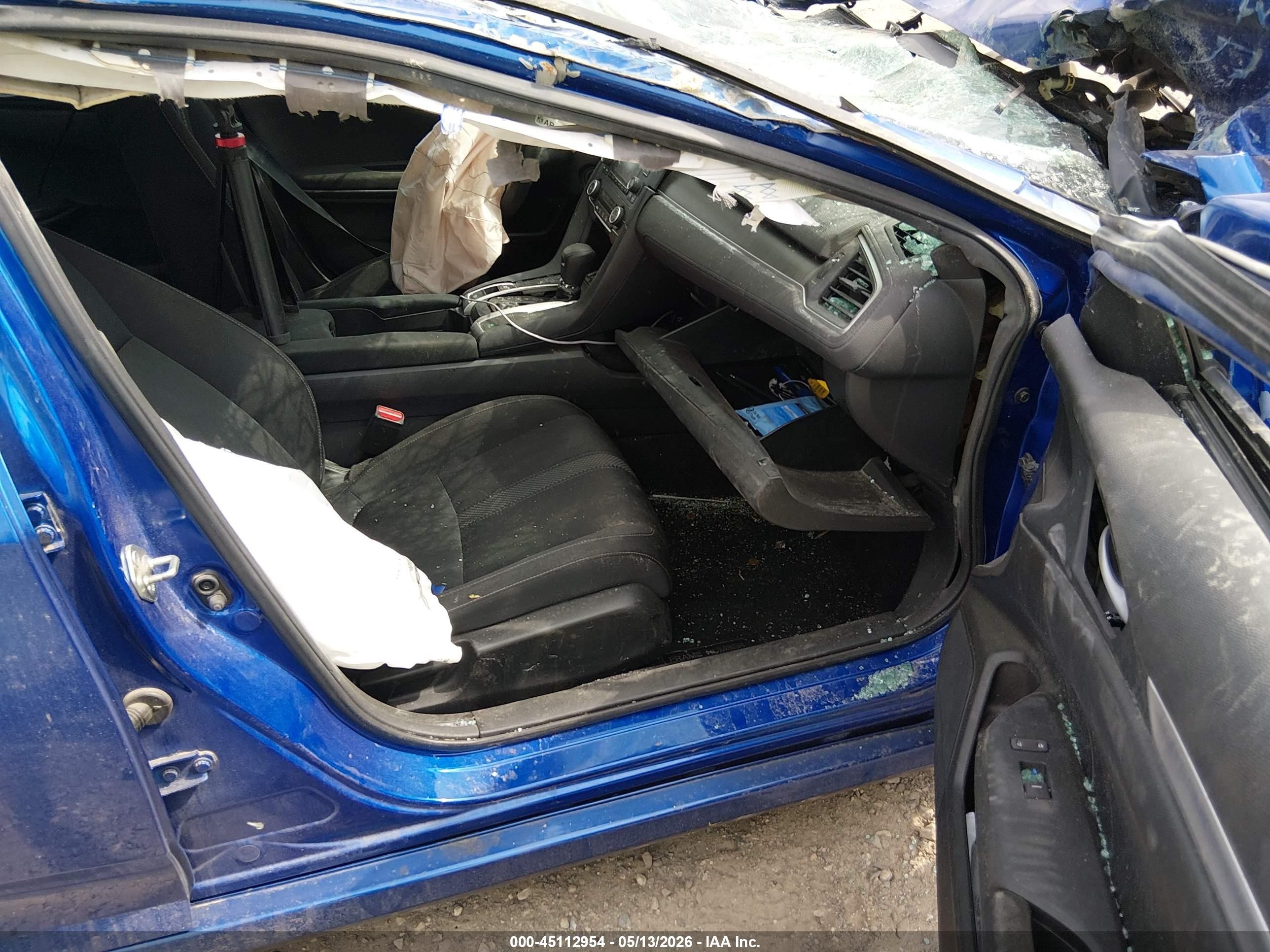 2019 Honda Civic Lx Синий vin: 2HGFC2F61KH549490