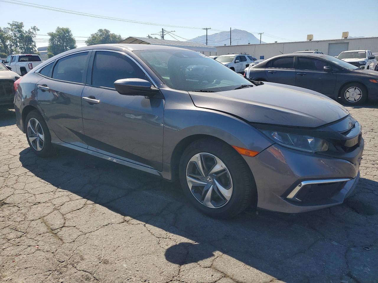 2019 Honda Civic Lx Gray vin: 2HGFC2F61KH570047