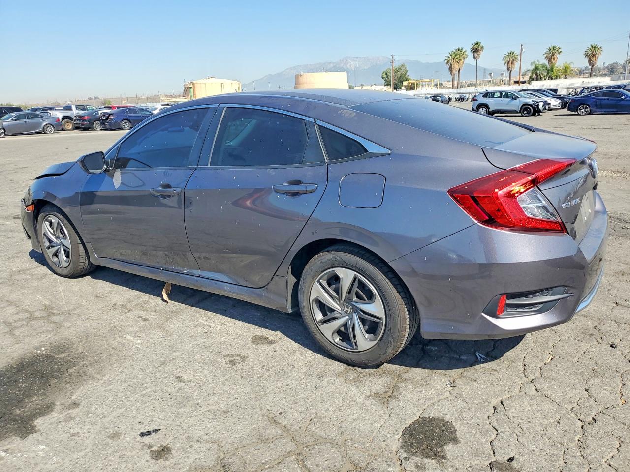 2019 Honda Civic Lx Gray vin: 2HGFC2F61KH570047