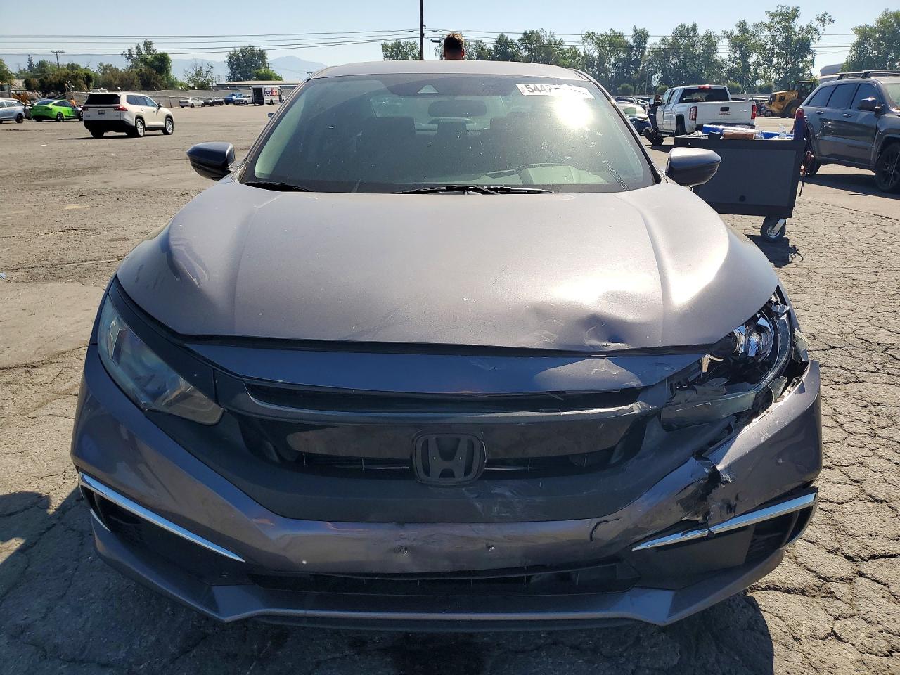 2019 Honda Civic Lx Gray vin: 2HGFC2F61KH570047