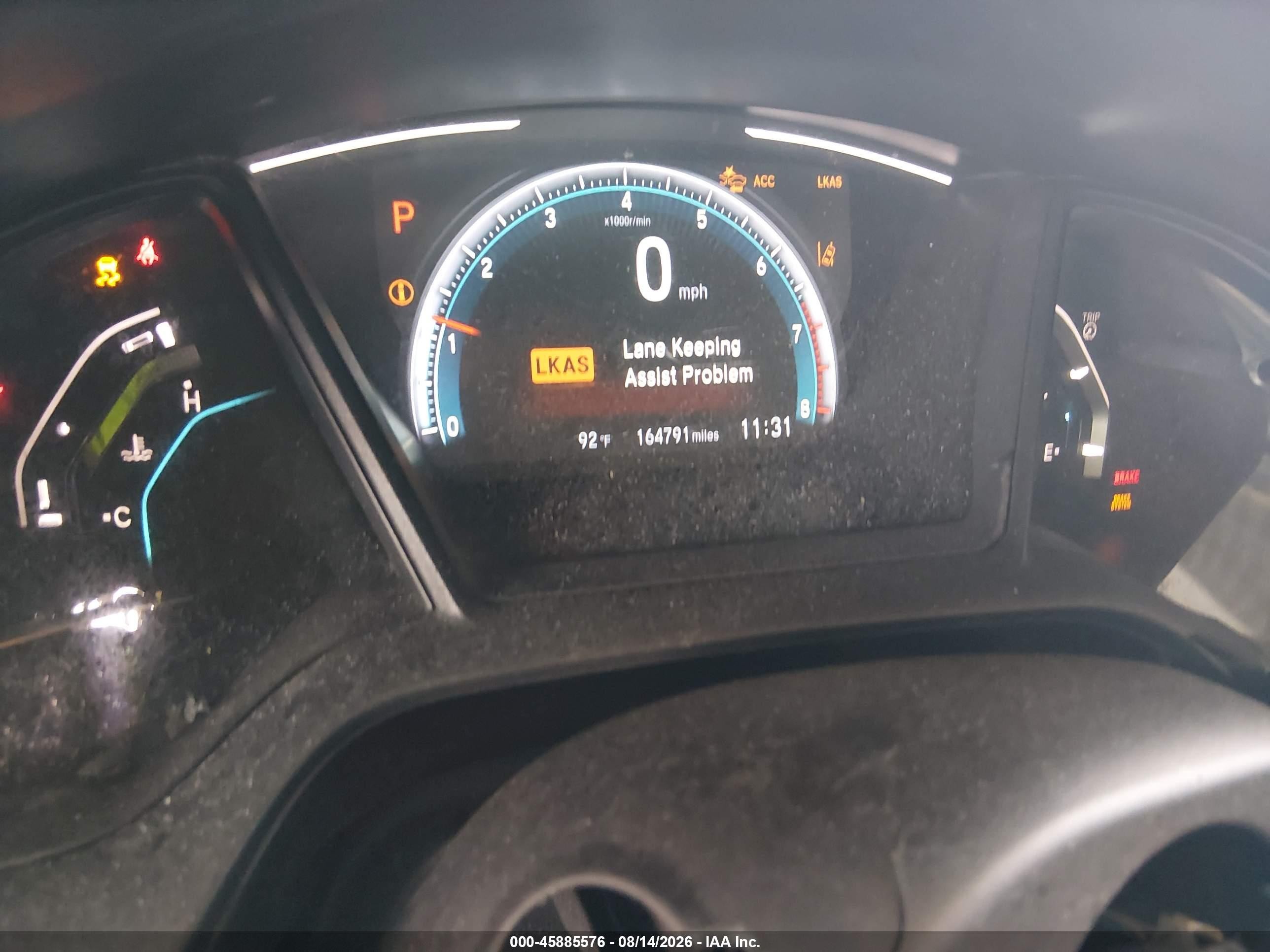 2019 Honda Civic Lx White vin: 2HGFC2F61KH583445