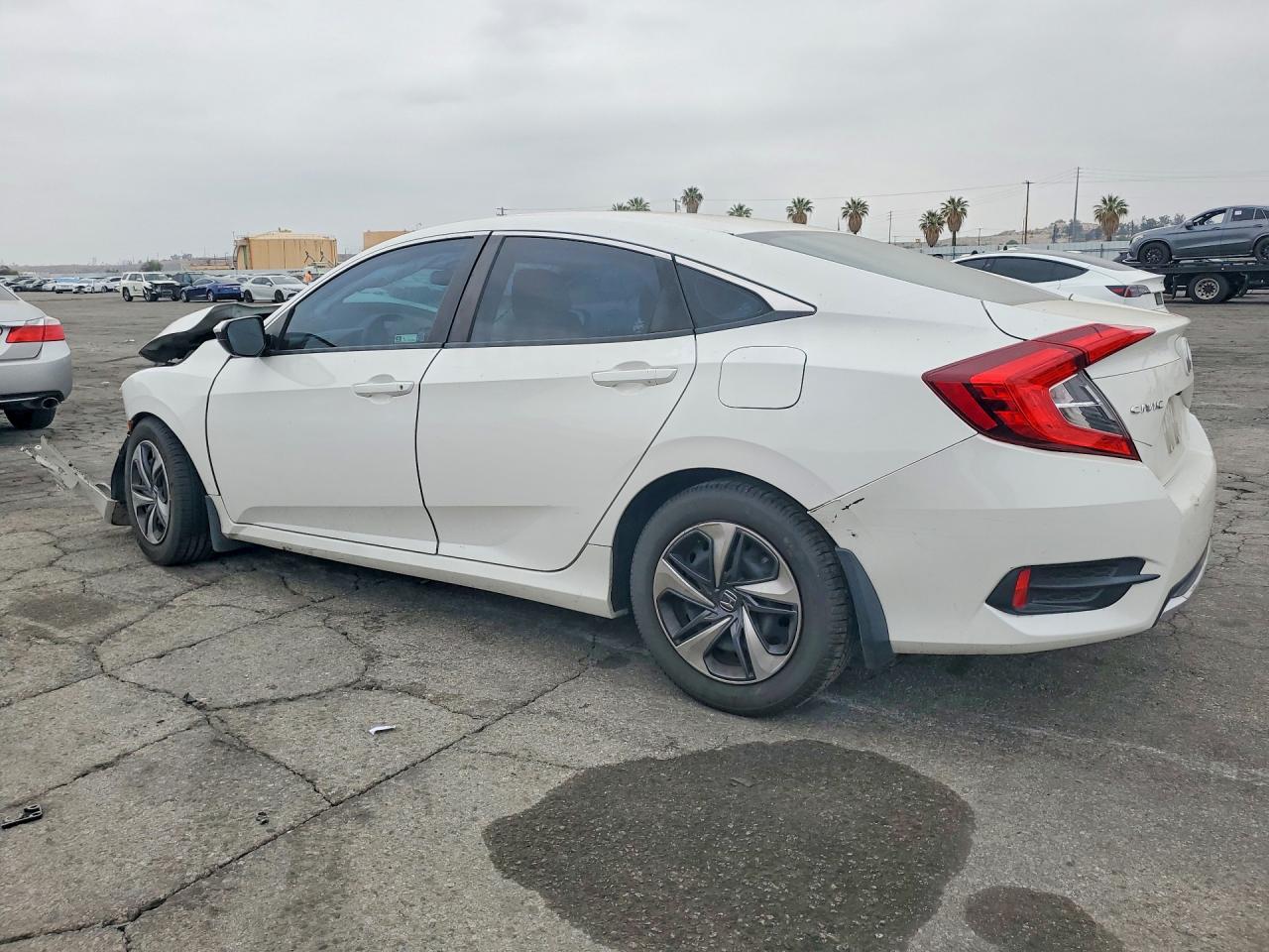 2020 Honda Civic Lx White vin: 2HGFC2F61LH500209