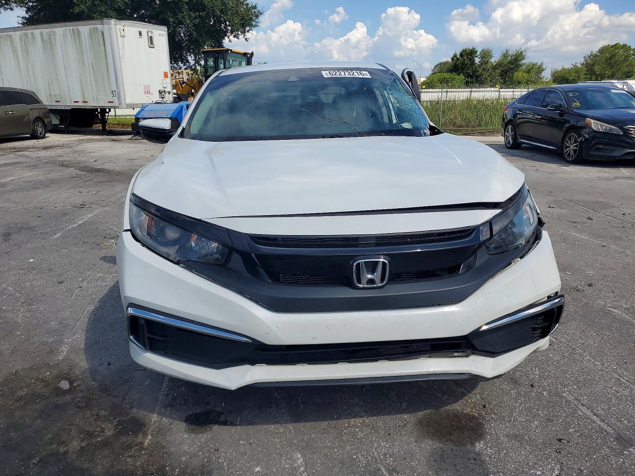 2020 Honda Civic Lx White vin: 2HGFC2F61LH523456