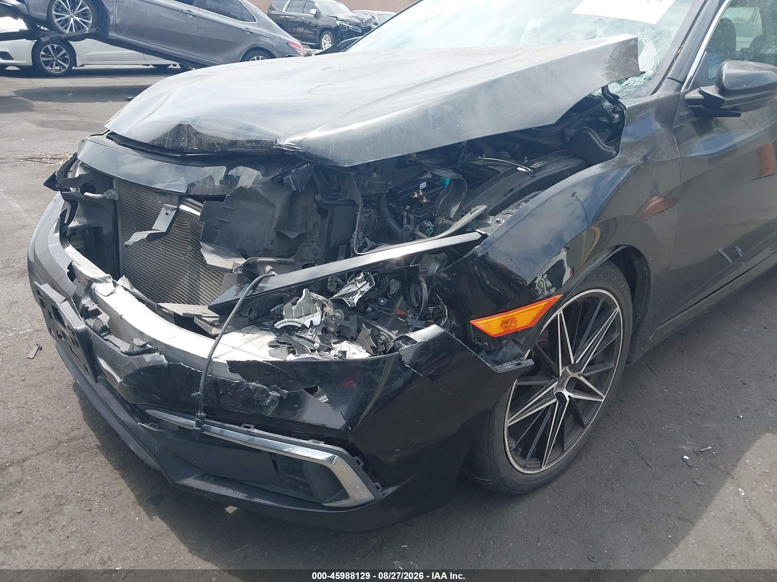 2020 Honda Civic Lx Black vin: 2HGFC2F61LH534022