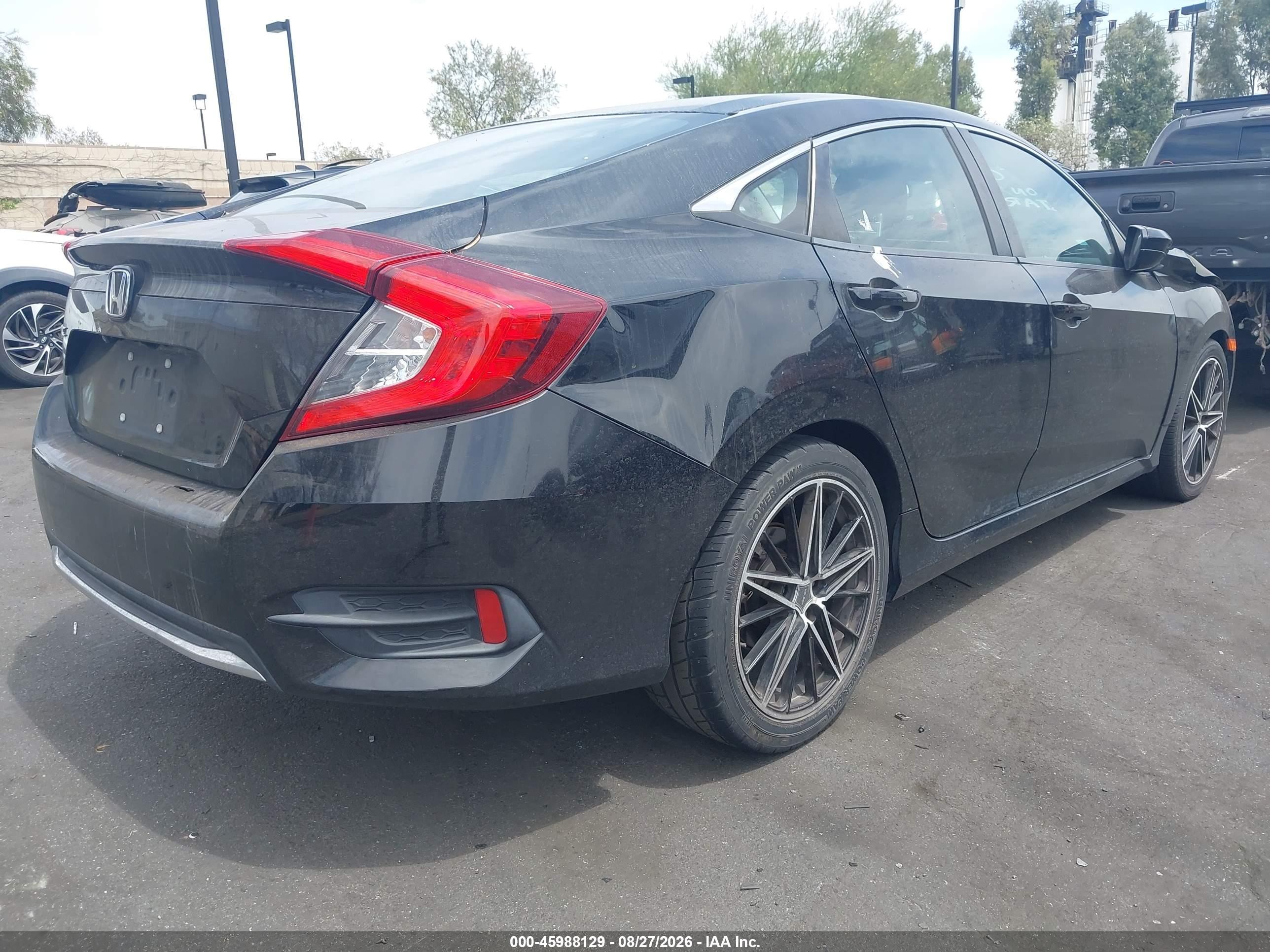 2020 Honda Civic Lx Black vin: 2HGFC2F61LH534022