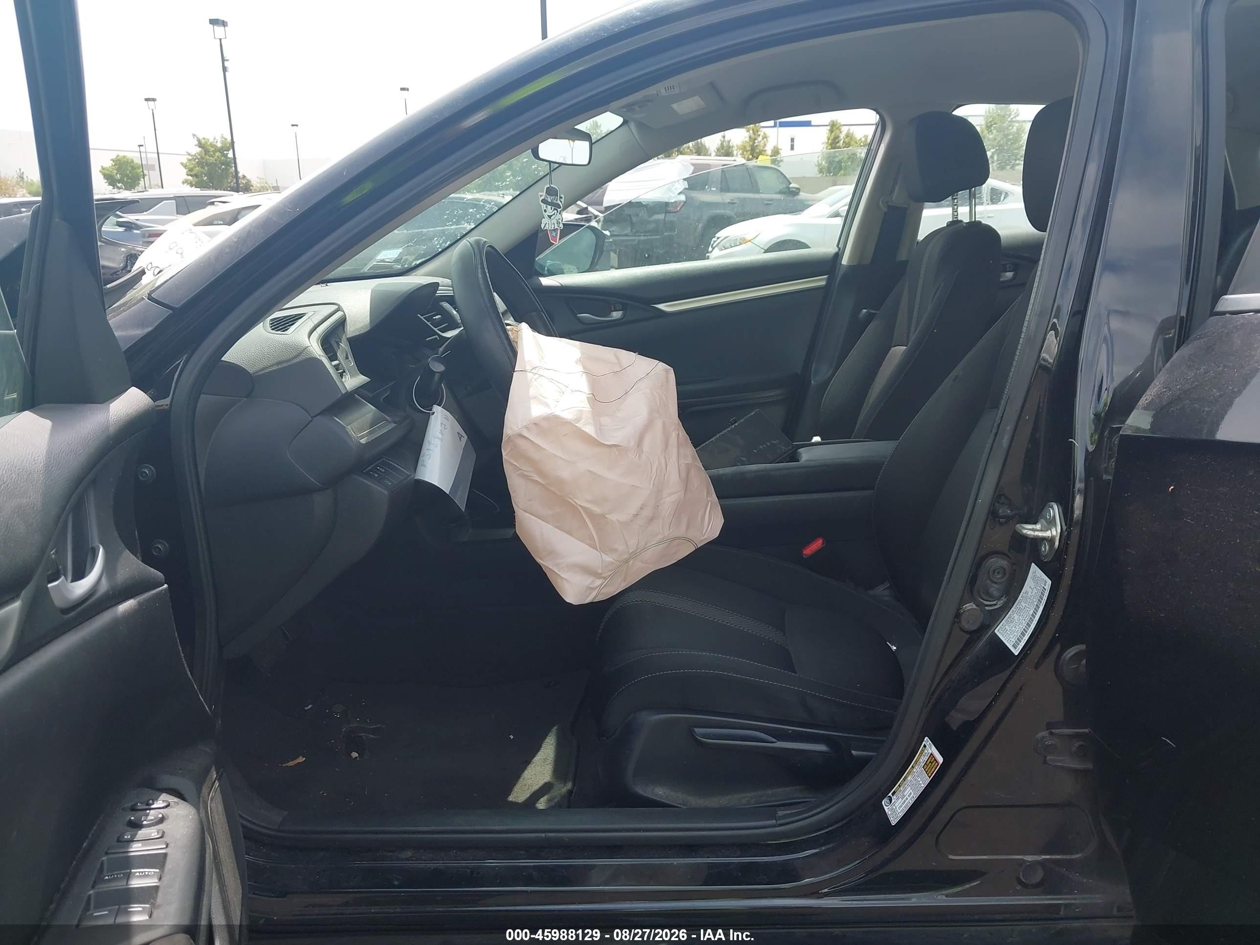 2020 Honda Civic Lx Black vin: 2HGFC2F61LH534022