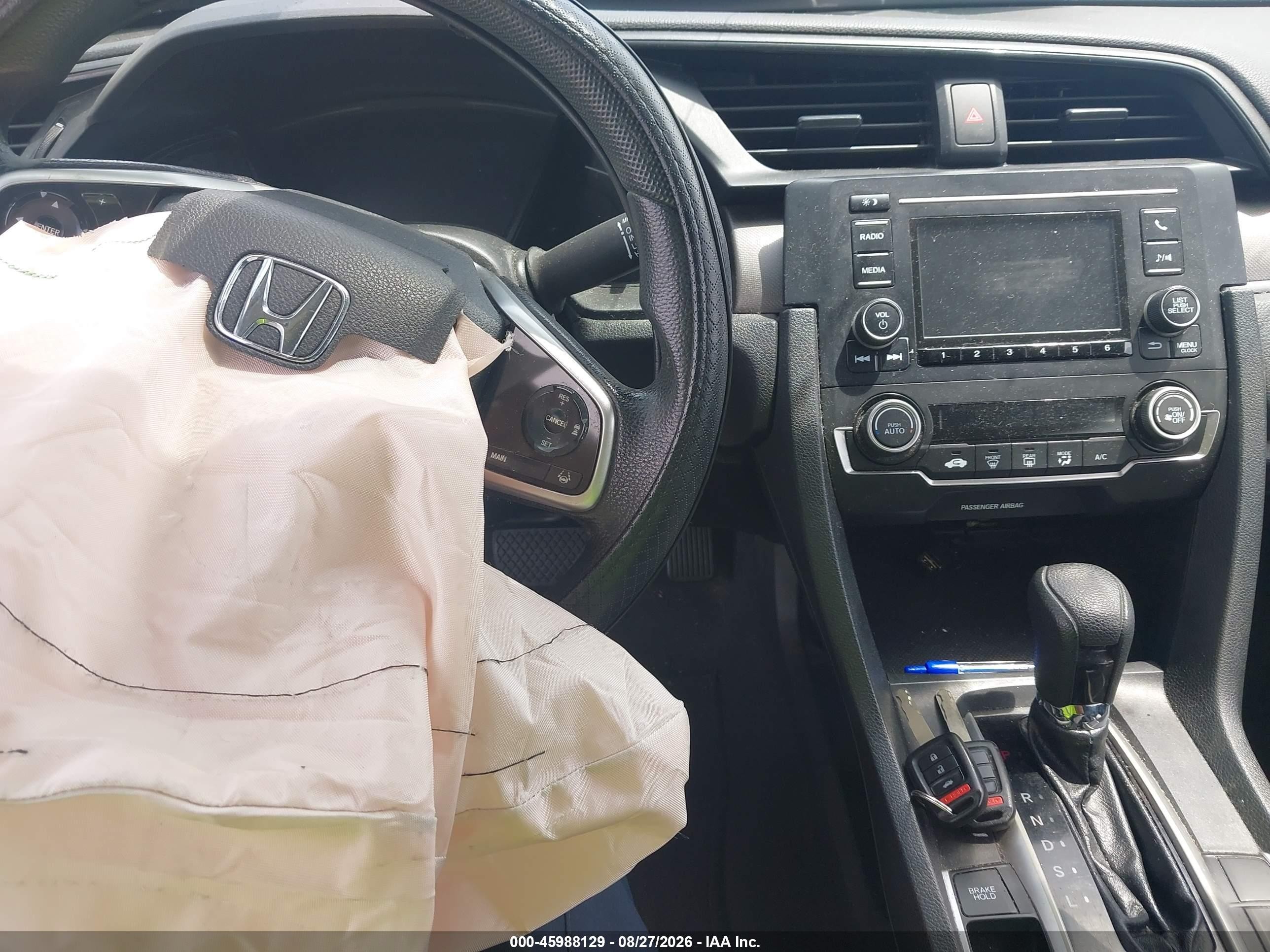 2020 Honda Civic Lx Black vin: 2HGFC2F61LH534022