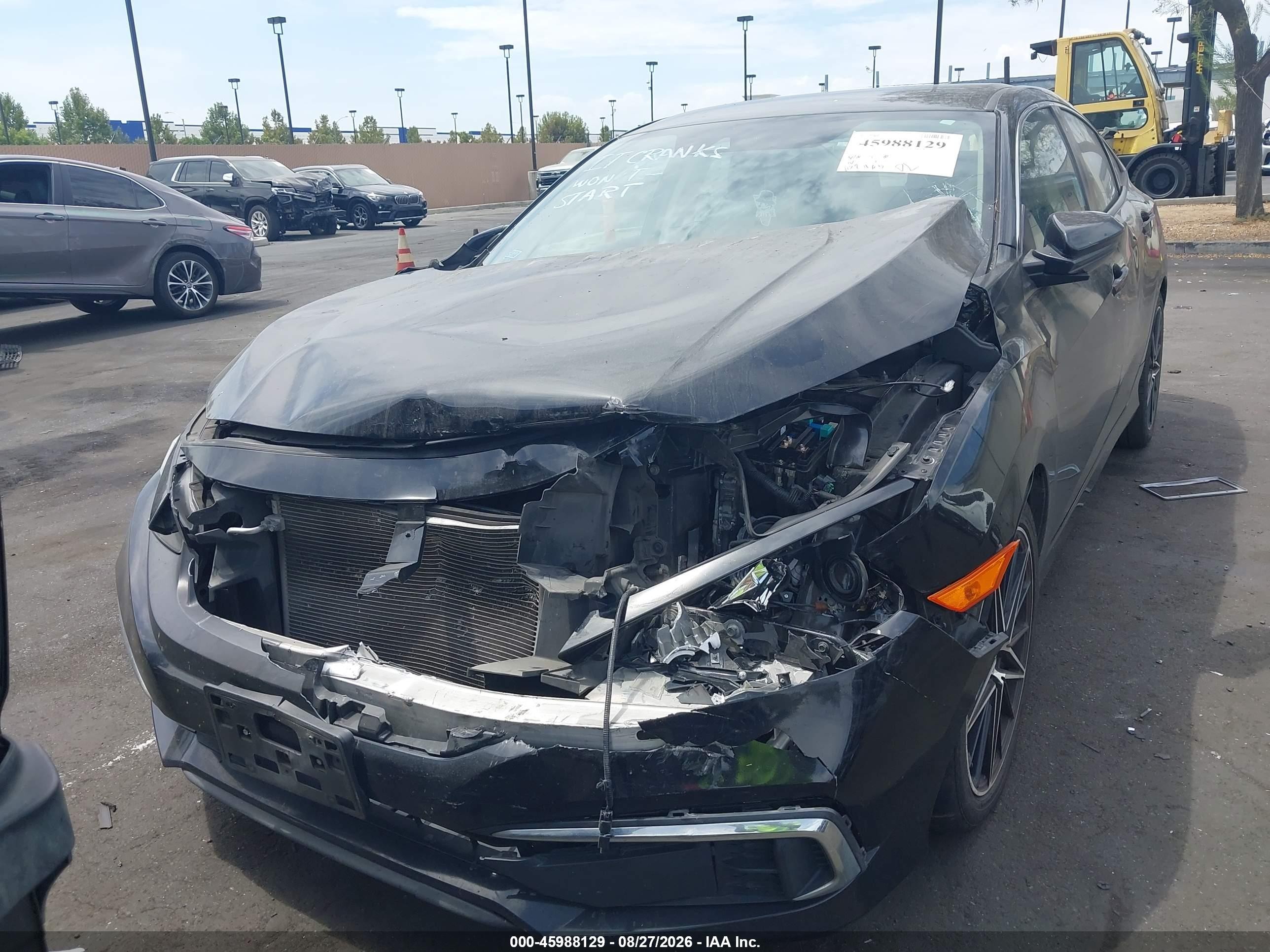 2020 Honda Civic Lx Black vin: 2HGFC2F61LH534022