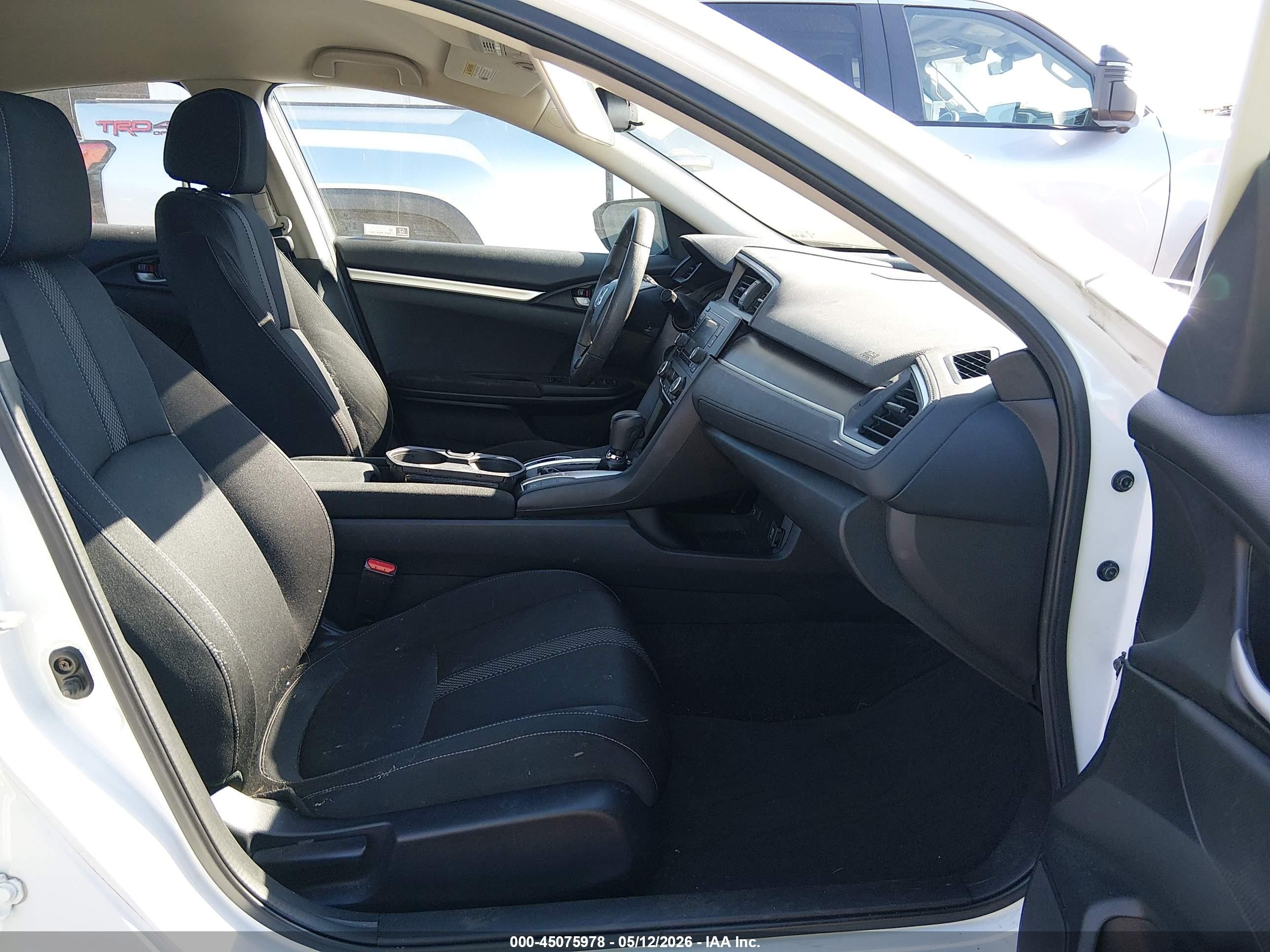 2021 Honda Civic Lx White vin: 2HGFC2F61MH550318